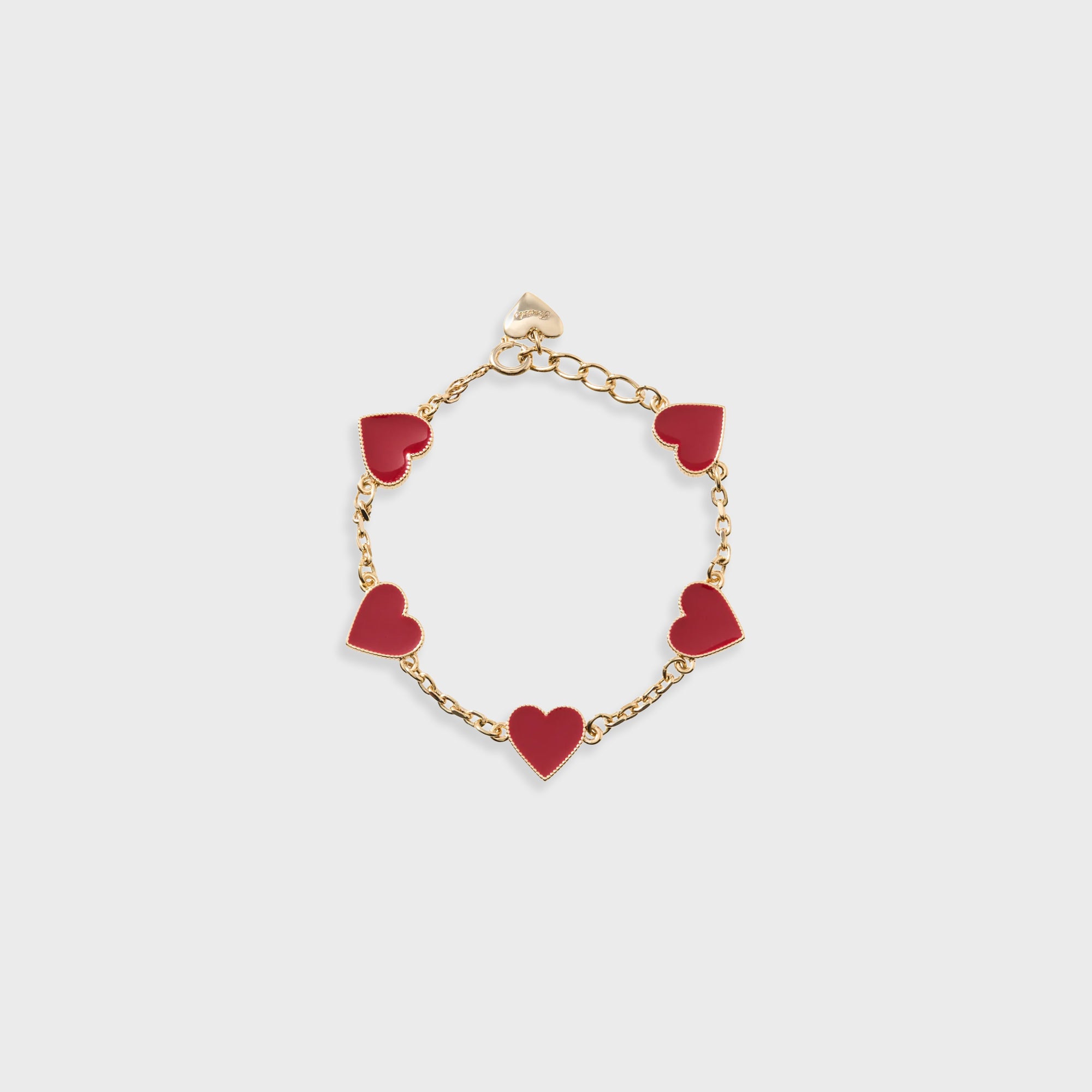 【公式サイト売り切れ品】HeartPearlchainBracelet フィカス BASICKS Chain Heart Bracelet - Red – Kith Japan