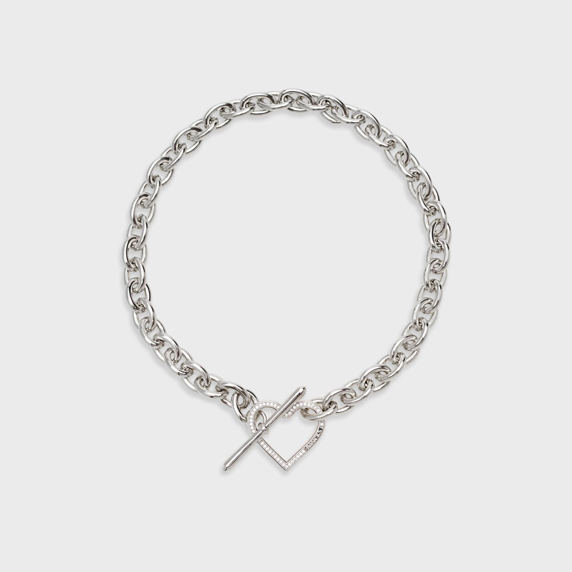BASICKS Heart Link Flow Necklace - Silver – Kith Japan