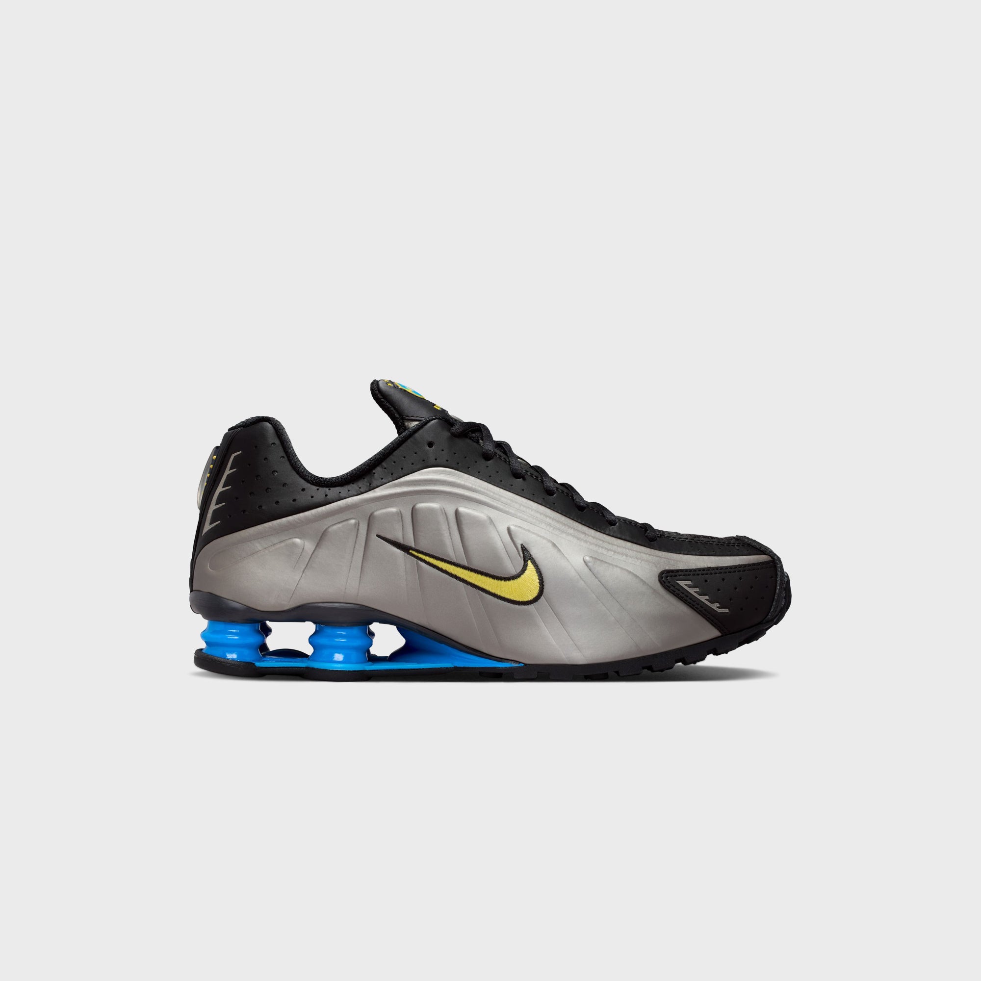 Nike Shox R4 - Black / Metallic Pewter / Light Photo Blue / Canary