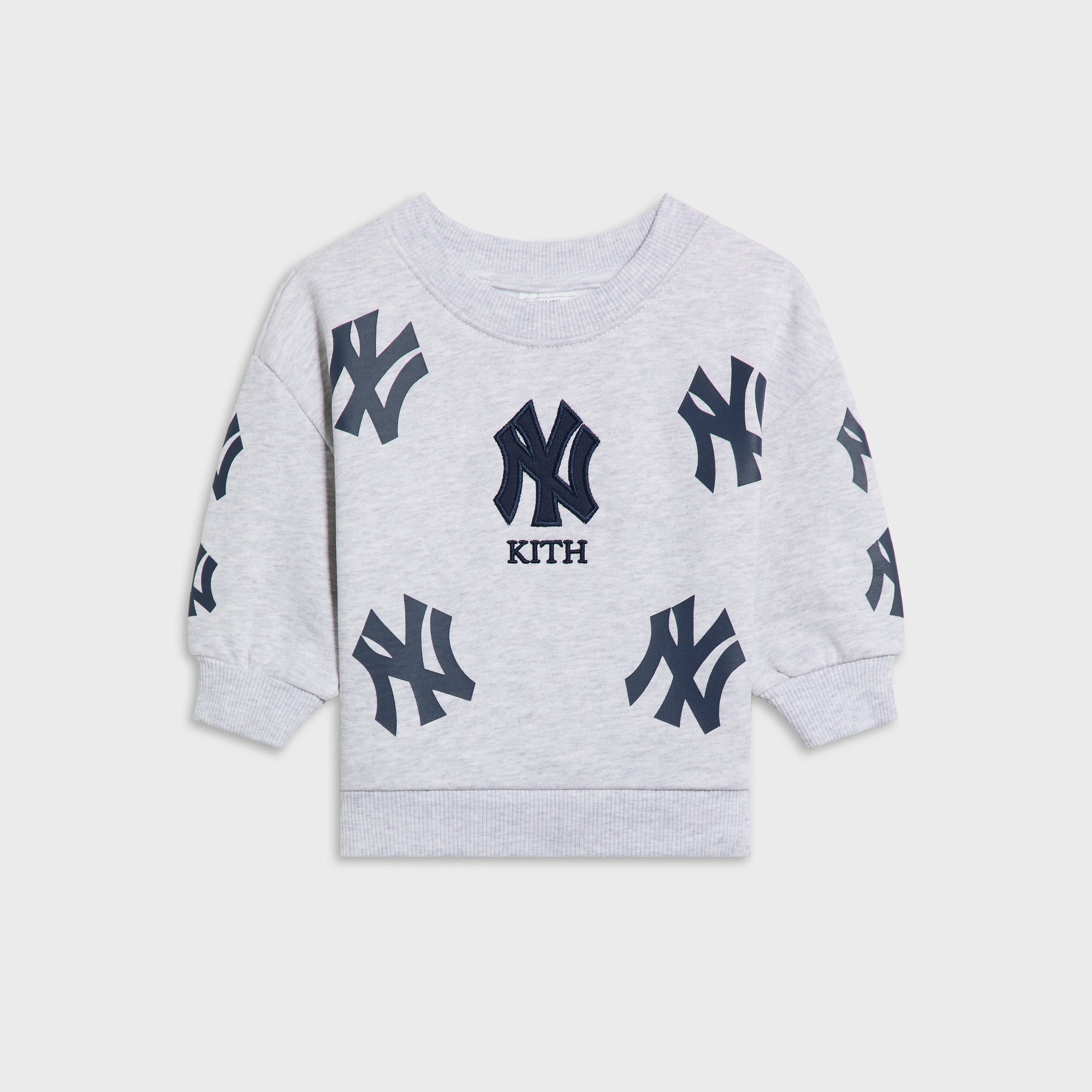 Kith Baby for the New York Yankees Nelson Crewneck - Light Heather