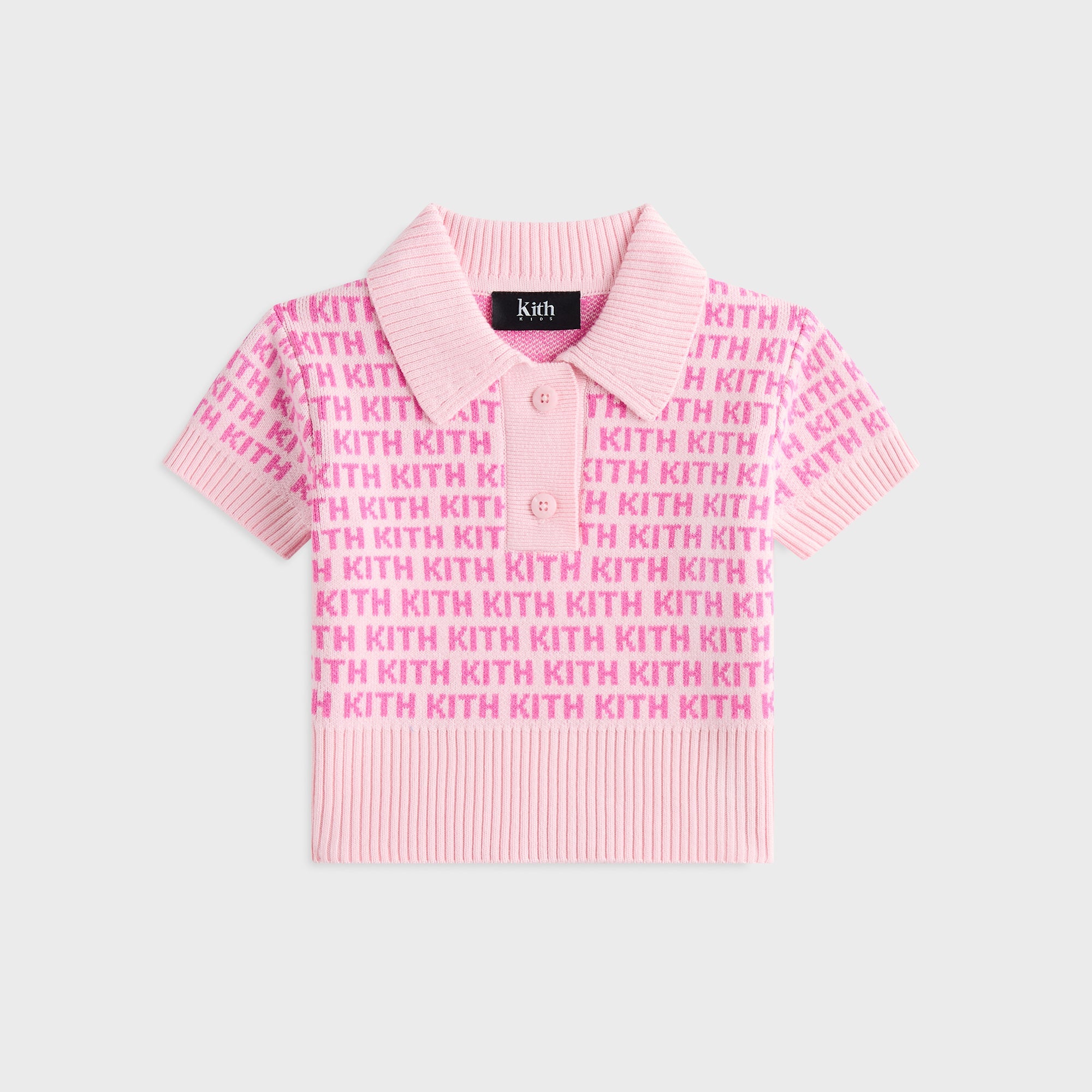 【美品】KITH   コラボ　ポロシャツ　着用回数少 中古・古着通販】KITH (キス) ニットポロシャツ ブラック サイズ:SIZE