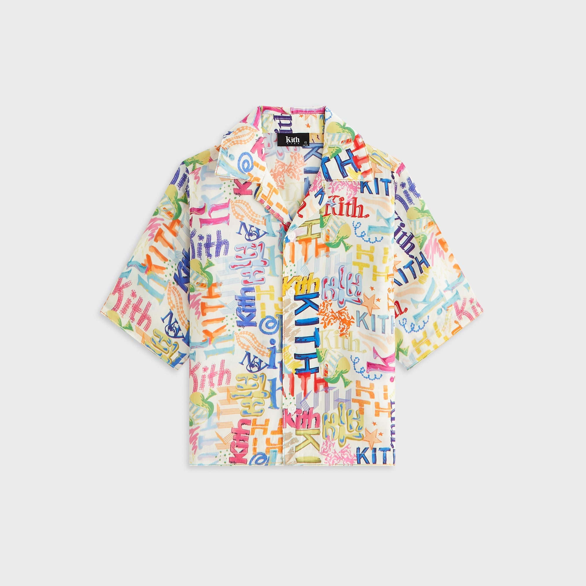 Kith Kids Thompson Camp Sketched Monogram Shirt - Silk – Kith Japan