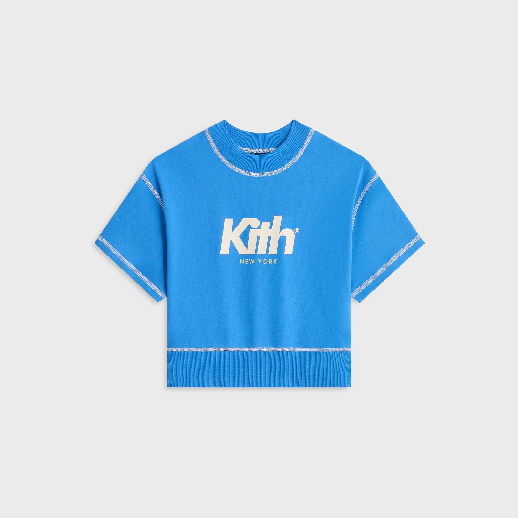 Kith Kids Short Sleeve Nelson Crewneck - Cobalt – Kith Japan