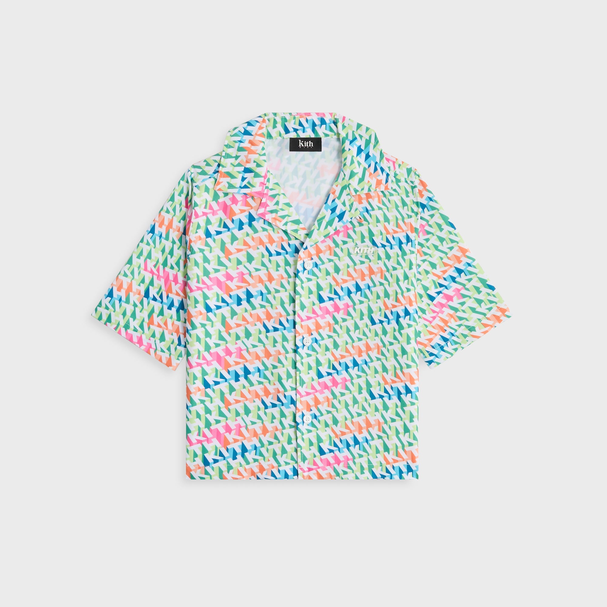 Kith Kids 3D Monogram Thompson Camp Swim Shirt - Peridot – Kith Japan