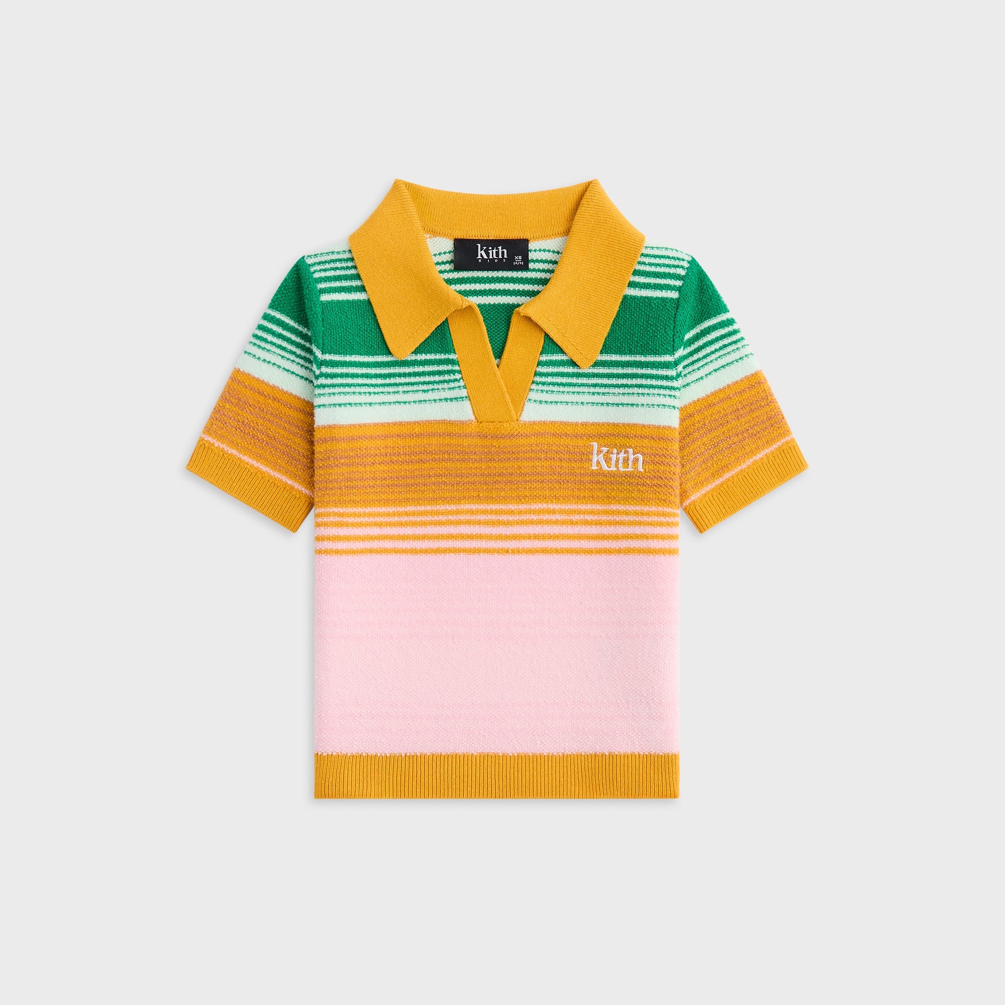 Kith Kids Striped Cropped Polo - Midsummer – Kith Japan