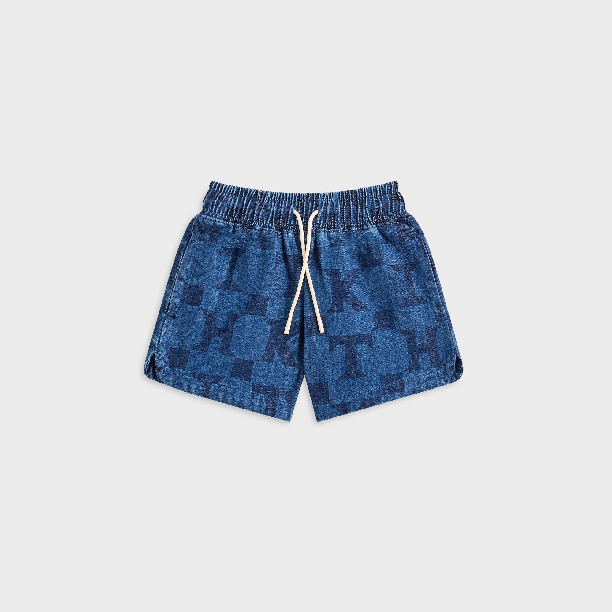 Kith Kids Monogram Denim Short - Stoerm Mid Wash – Kith Japan