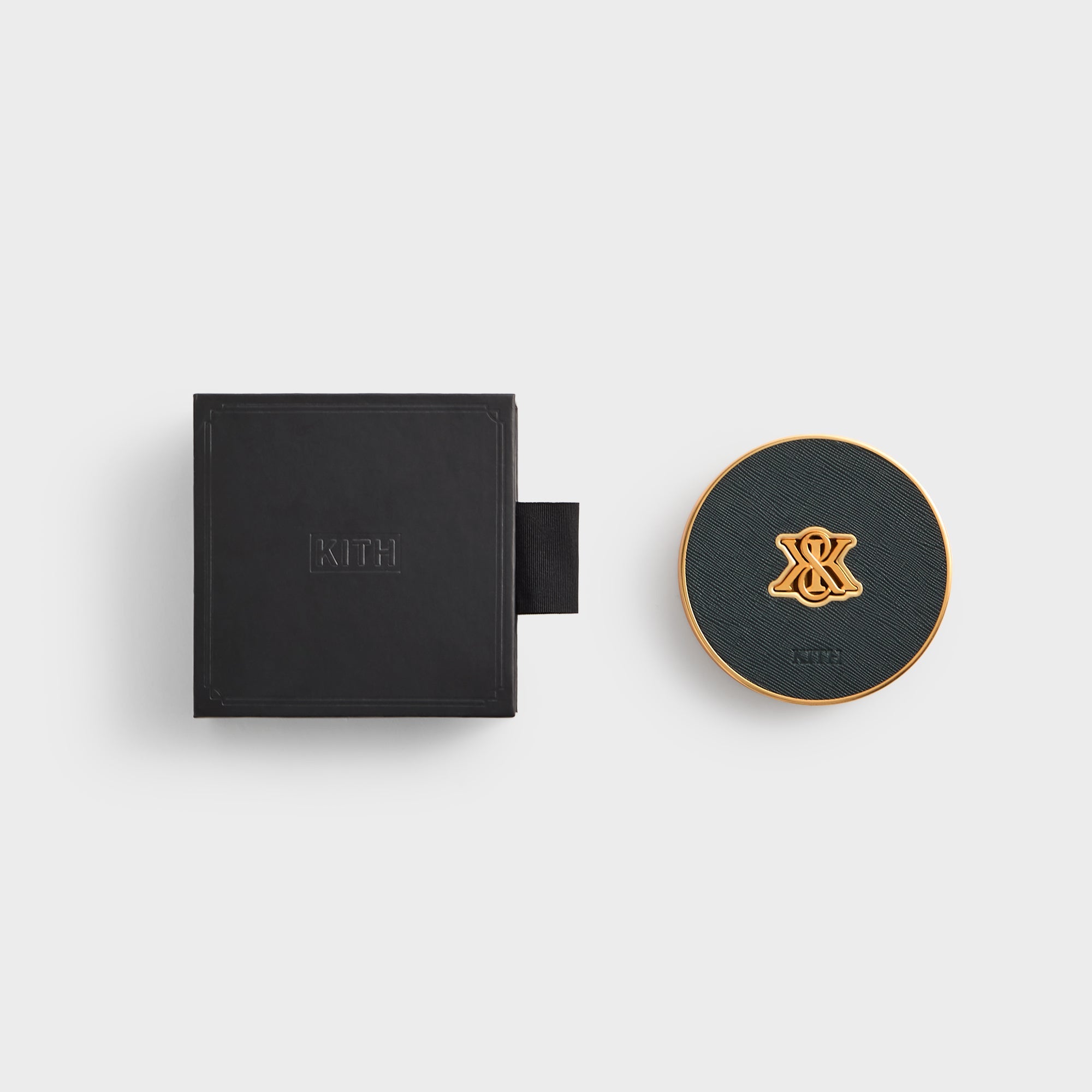 Kith Crest Set of 4 Leather Coasters - Stadium – Kith Japan