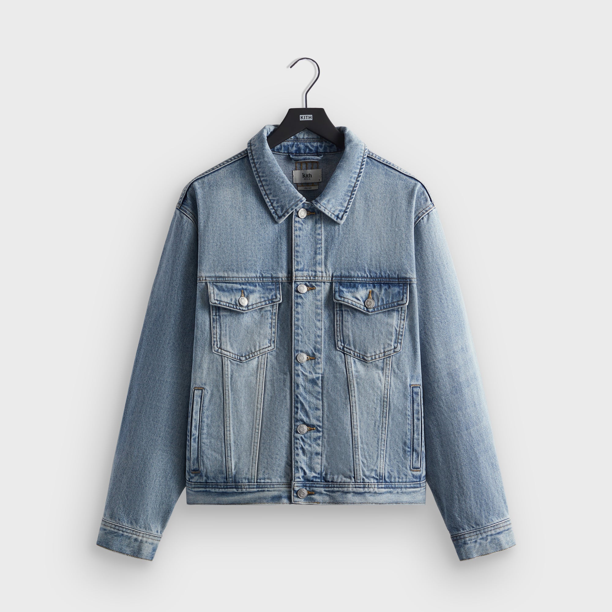 Kith Centre Denim Jacket - Light Indigo – Kith Japan