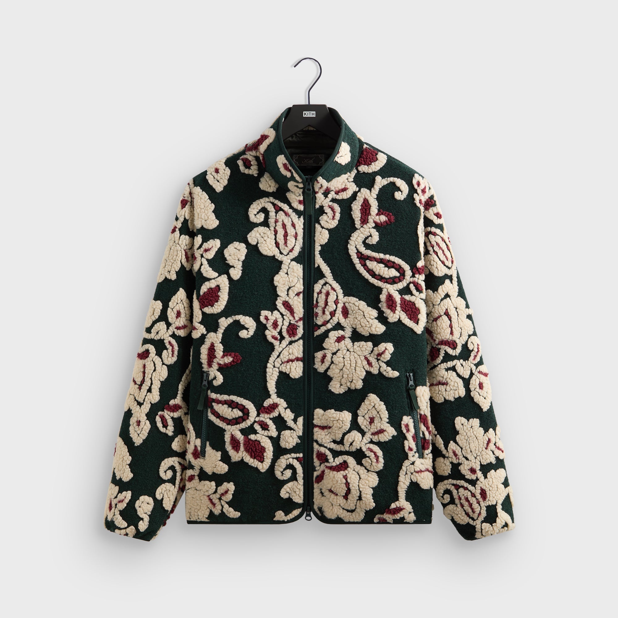 Kith Paisley Vine Sherpa Harper Jacket - Stadium – Kith Japan