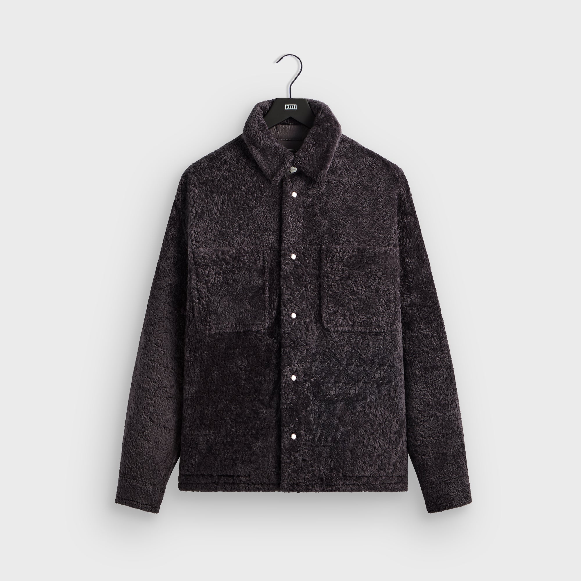 に*く様 KITHSheridanShirtJacketBlack Multic Kith Shearling Ace Shirt Jacket - Thunder – Kith Japan