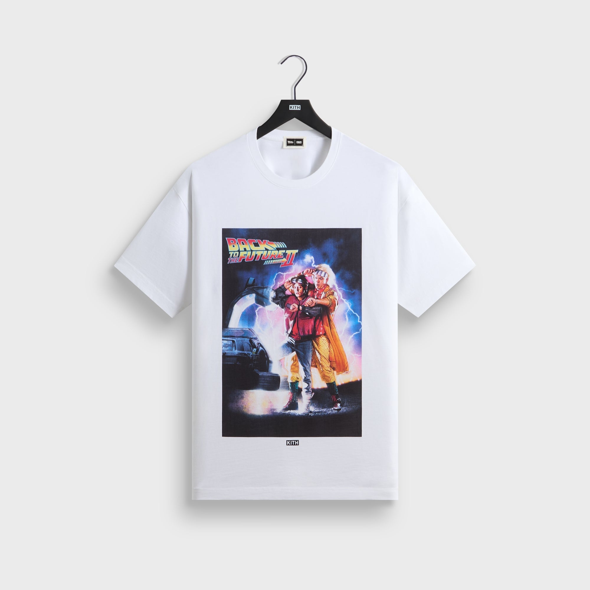 kith特大ポスター正規品 Kith for Back to the Future II Movie Poster Vintage Tee - White