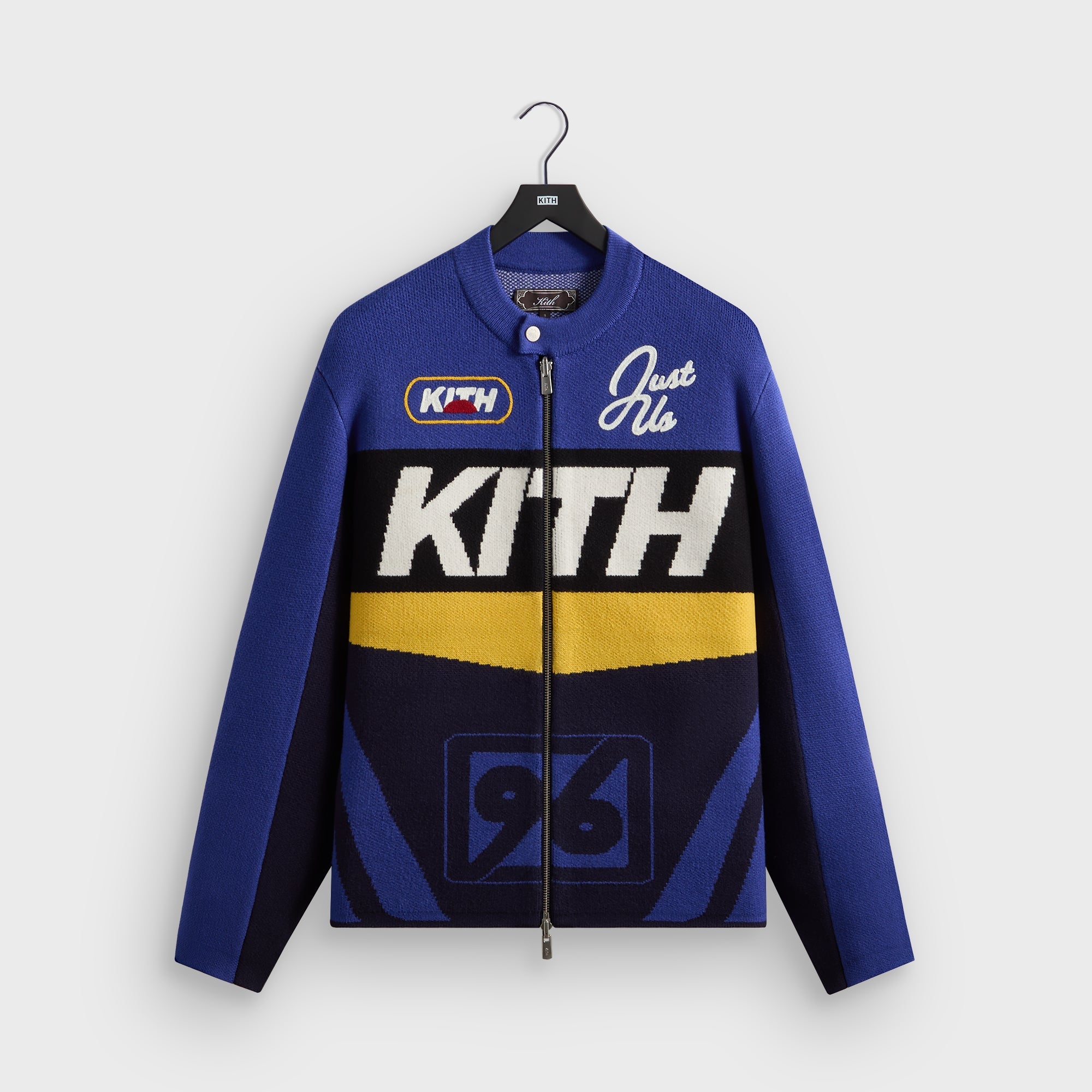Kith Knit Moto Full Zip Jacket - Current – Kith Japan