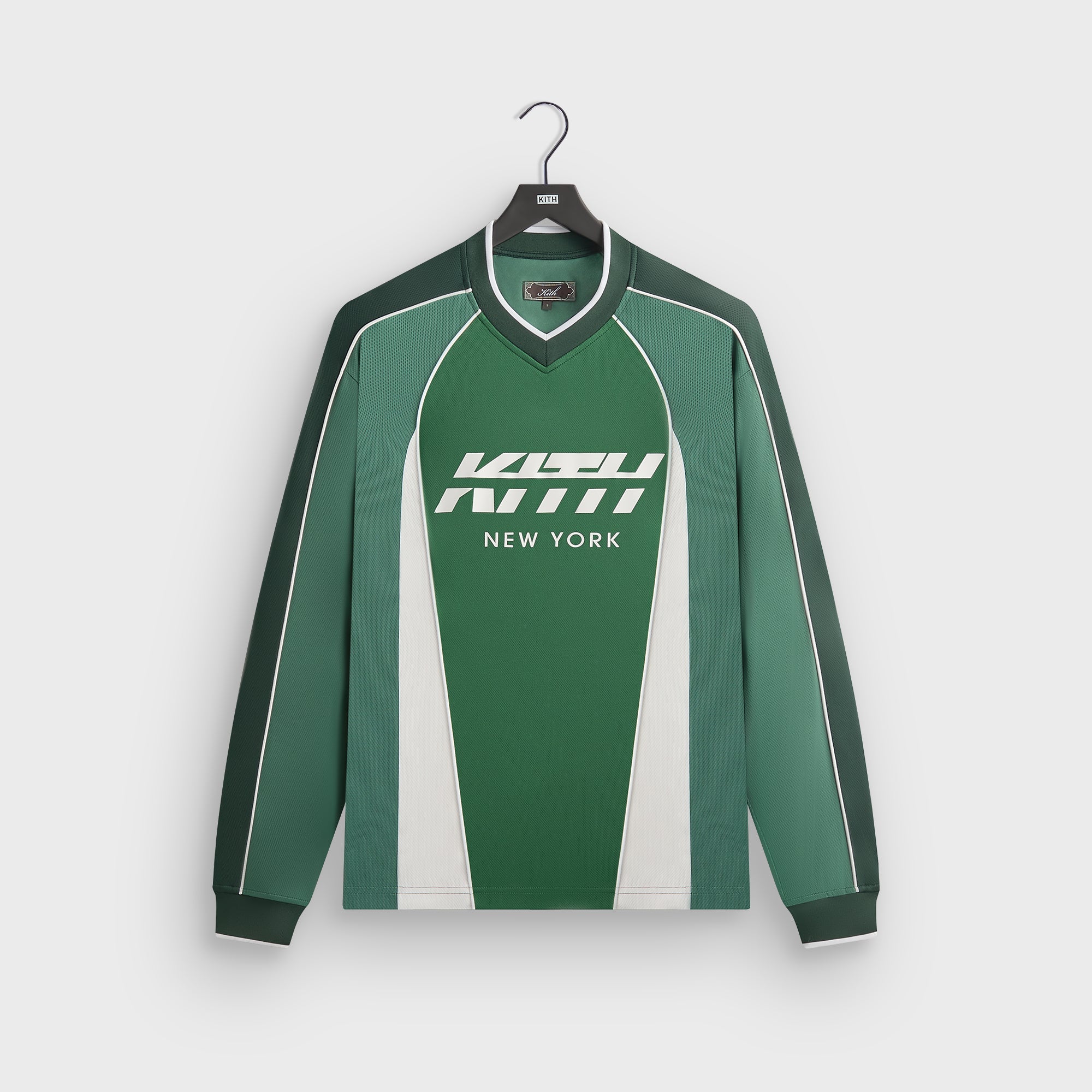 Kith ダークグリーン ストライプ サッカーシャツ L KHM033427-302-FRONT.jpg?v=