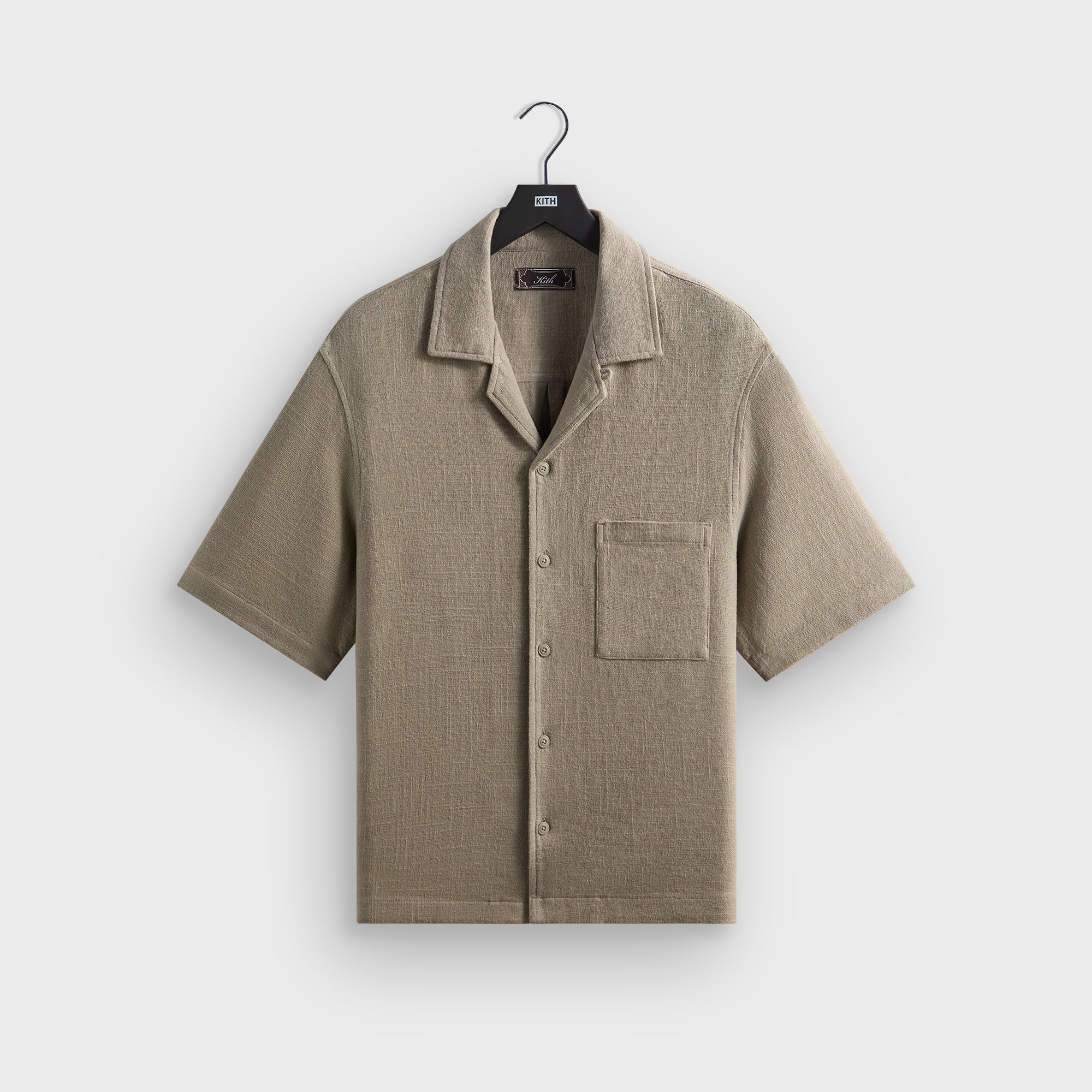 Kith Soft Woven Cropped Beckham Camp Collar Shirt - Folly – Kith Japan