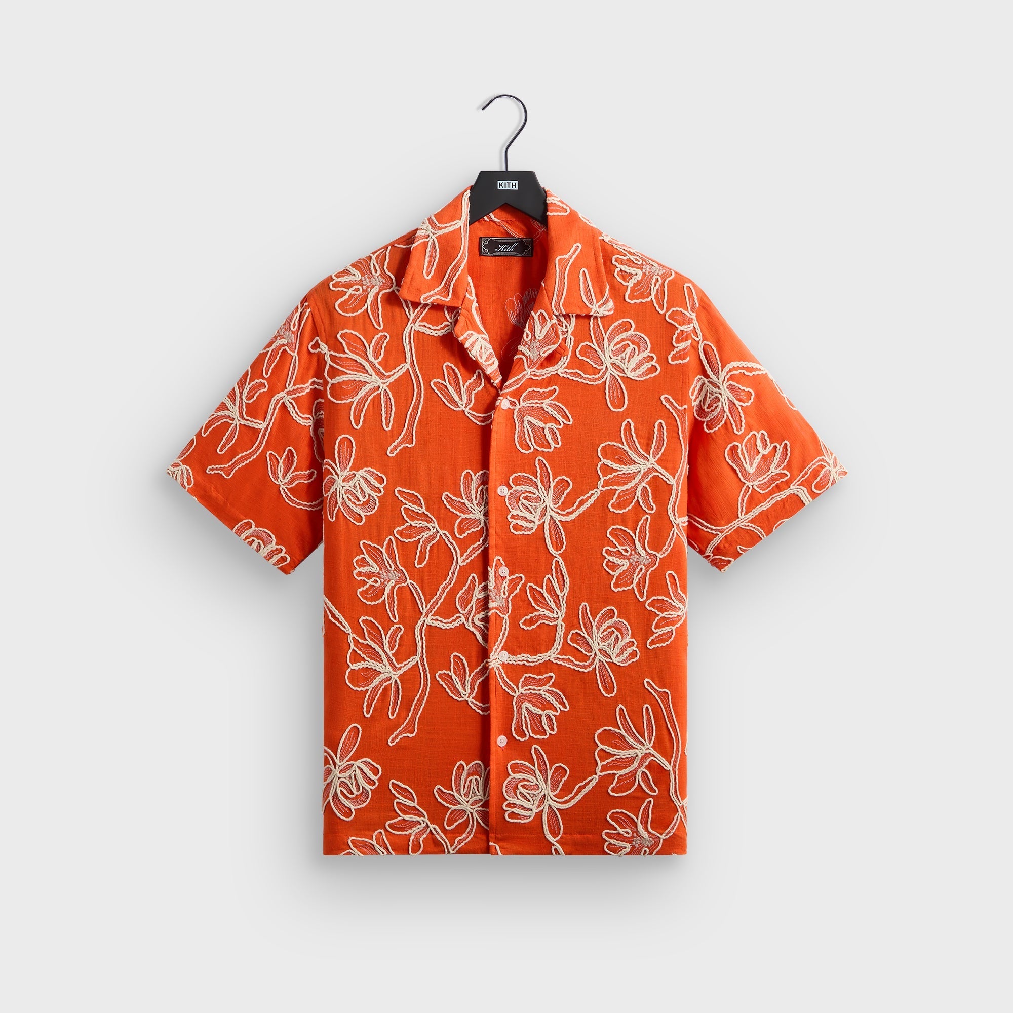 Kith Corded Floral Thompson Camp Collar Shirt - Inferno - PH