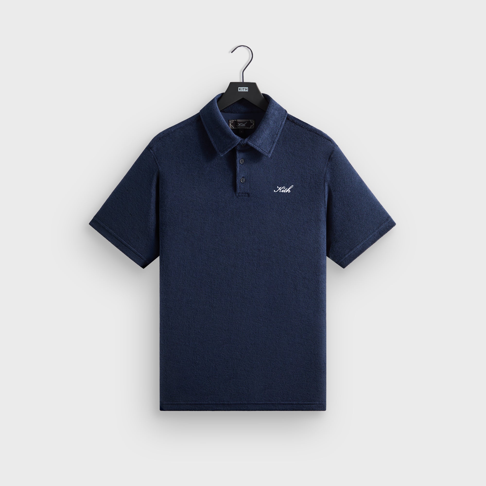 Kith Textured Towel Terry Heathrow Polo - Nocturnal - PH – Kith Japan