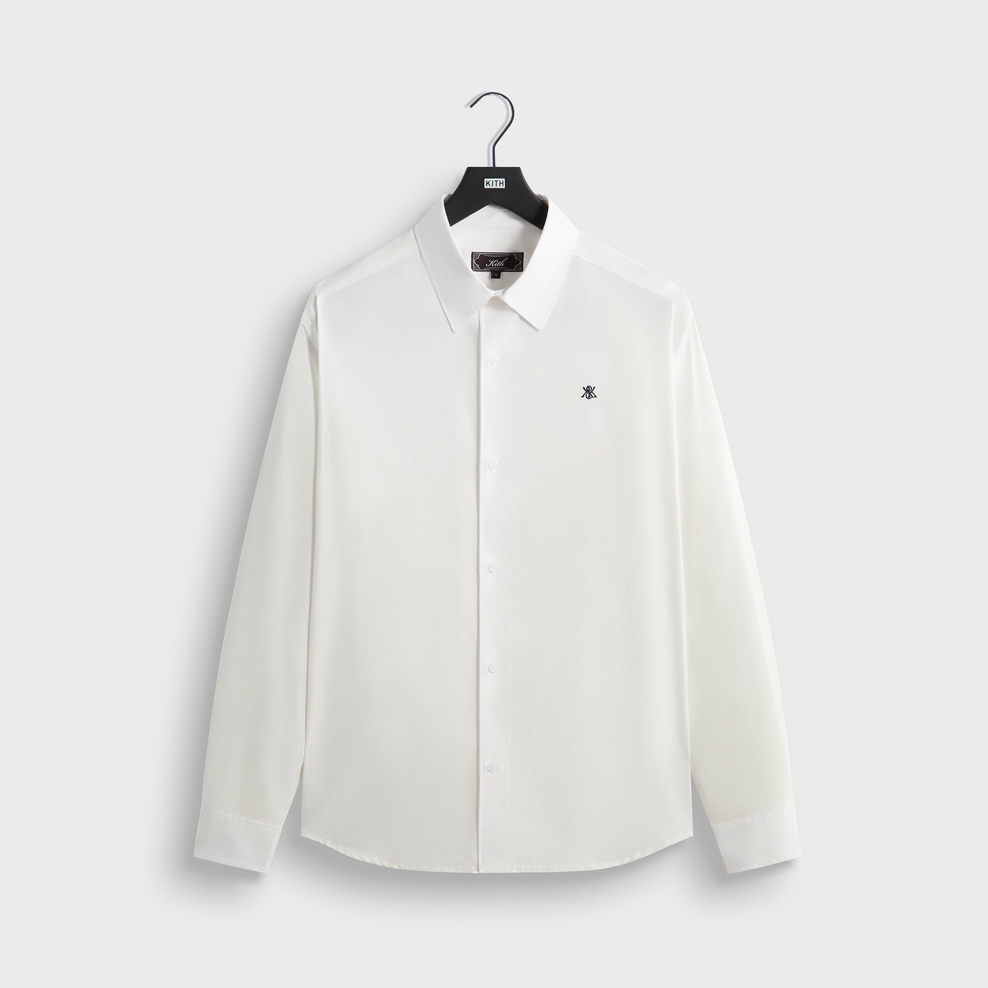 キートンホワイト 長袖シャツ コットン Kith Poplin Georgie Shirt - White – Kith Japan