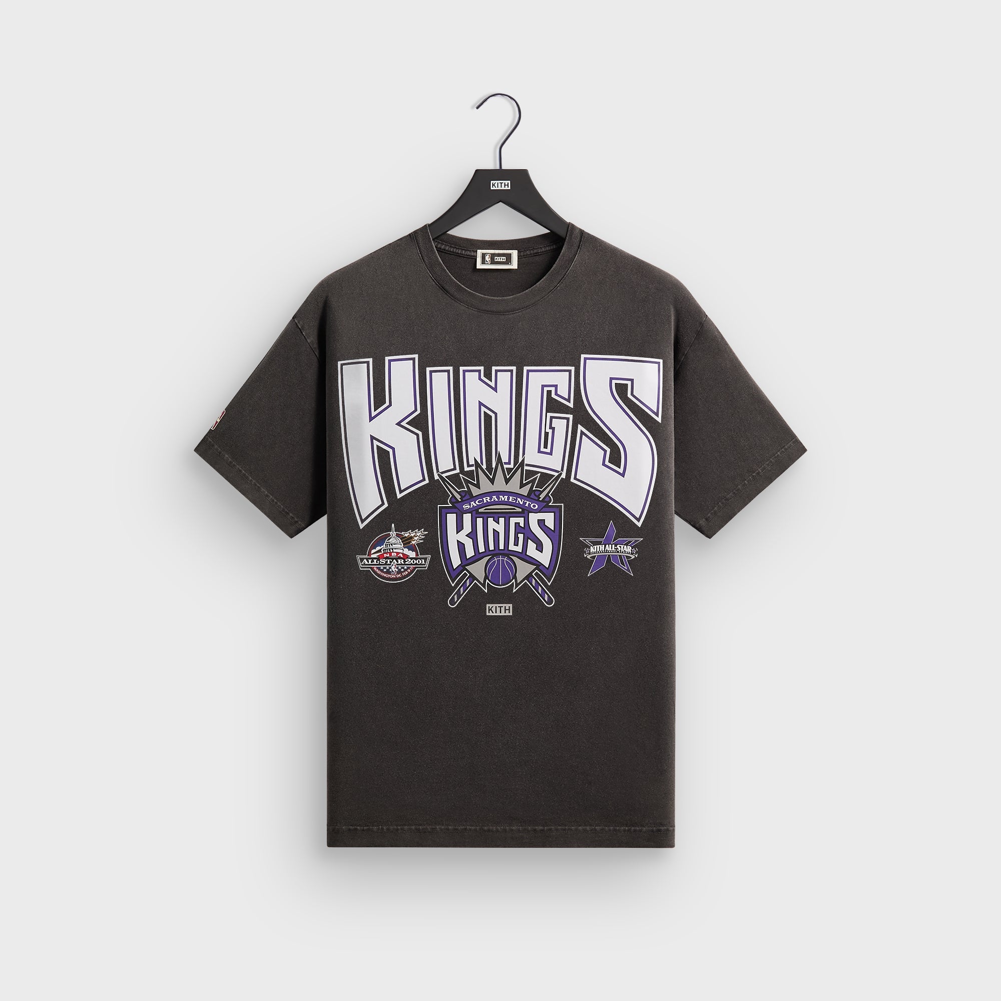 Kith for NBA All-Star Sacramento Kings Vintage Tee - Black – Kith