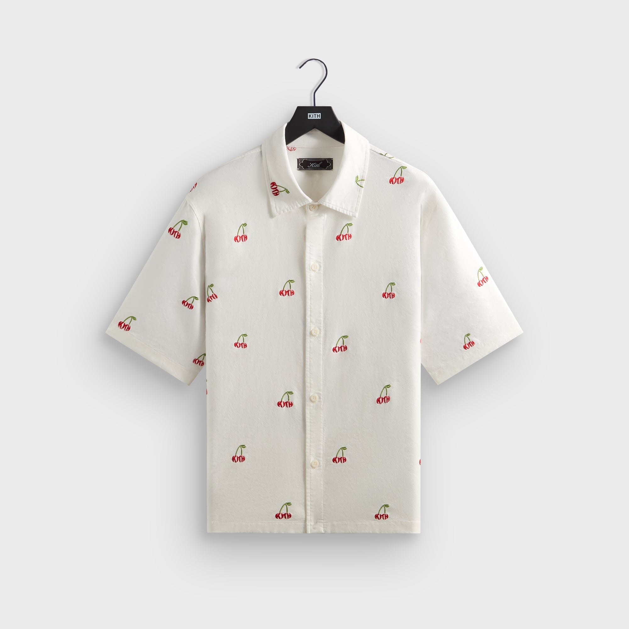 Kith Embroidered Cherry Oxford Cotton Harvey Shirt - Sandrift - PH