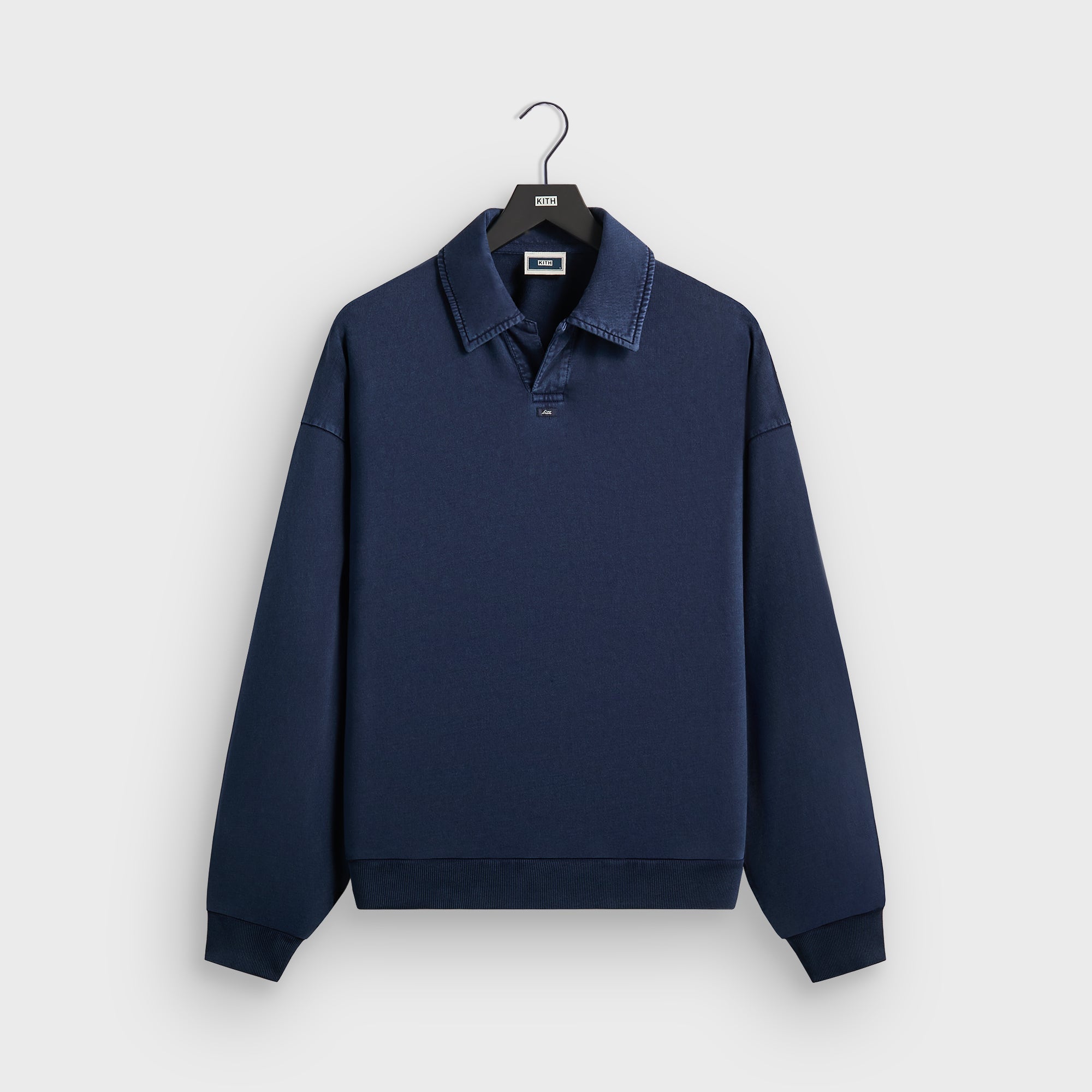 Kith Indigo Micro Fleece Nelson Pullover - Dark Indigo – Kith Japan