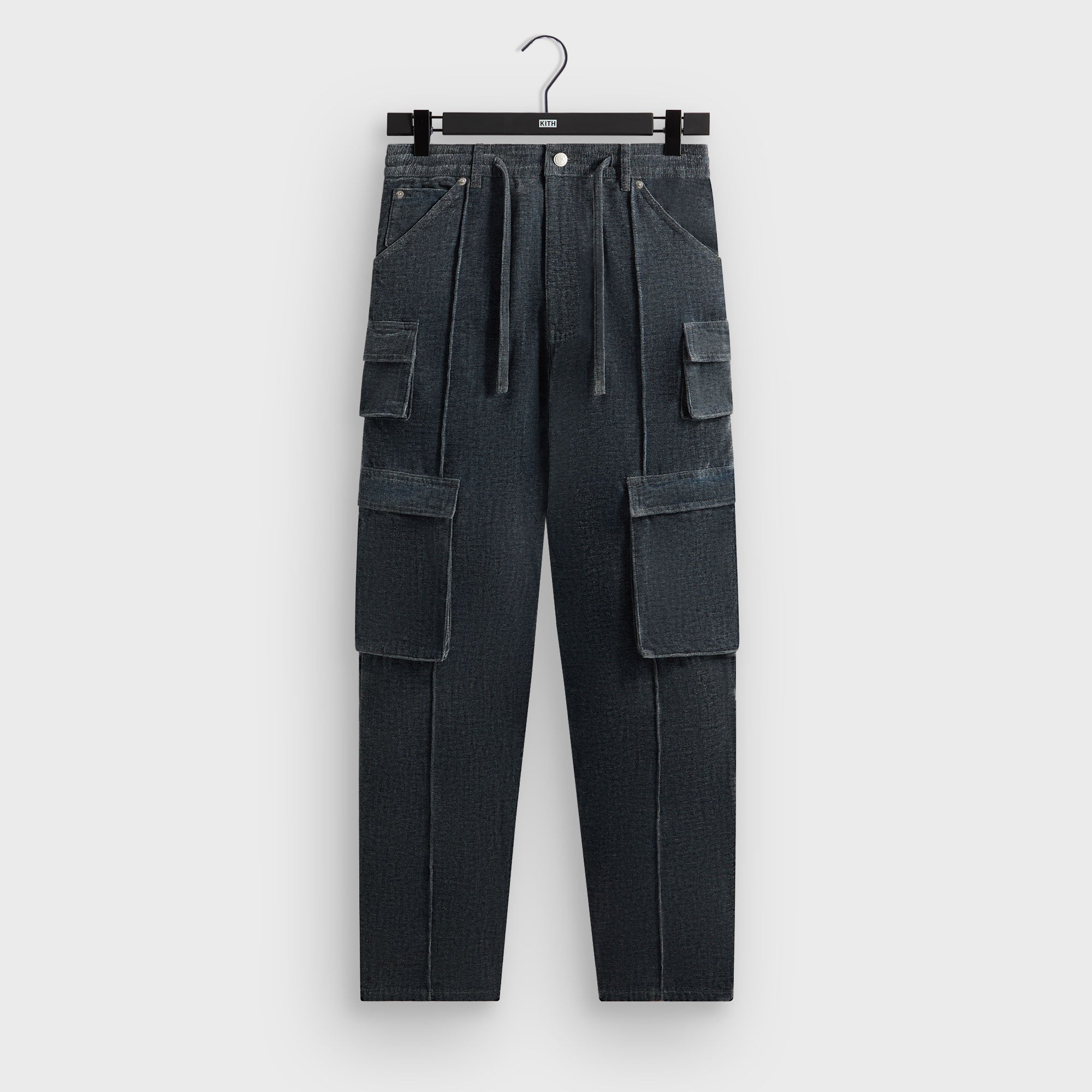 Kith Indigo Velour Zane Cargo Pant - Placid – Kith Japan