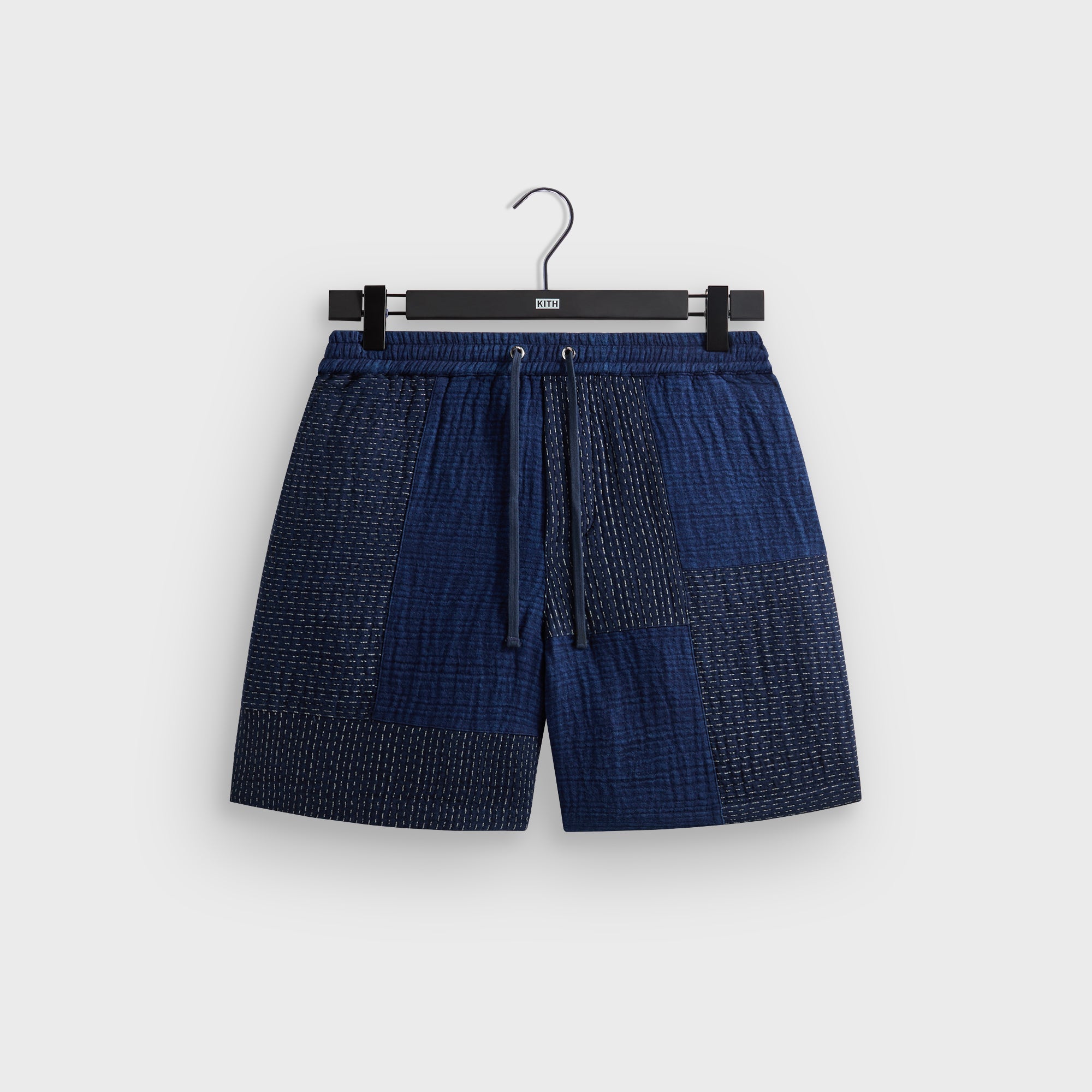 Kith Stitched Patchwork Curtis Short - Mid Indigo – Kith Japan