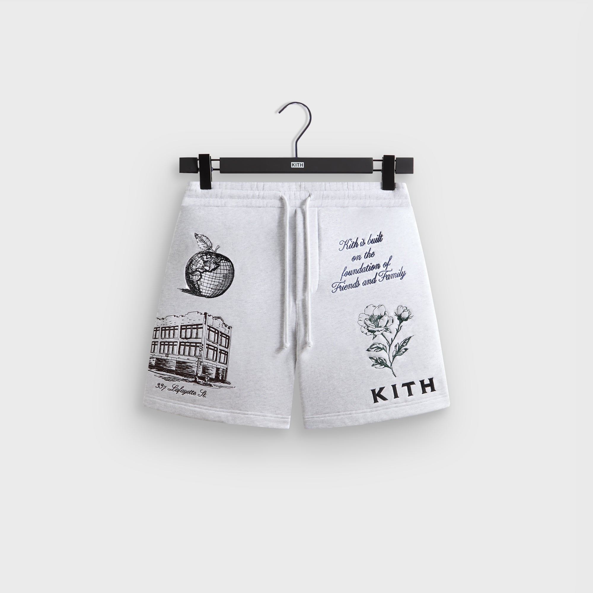 Kith New York To The World Curtis Short - Light Heather Grey - PH Kith New York To The World Curtis Short - Light Heather Grey - PH