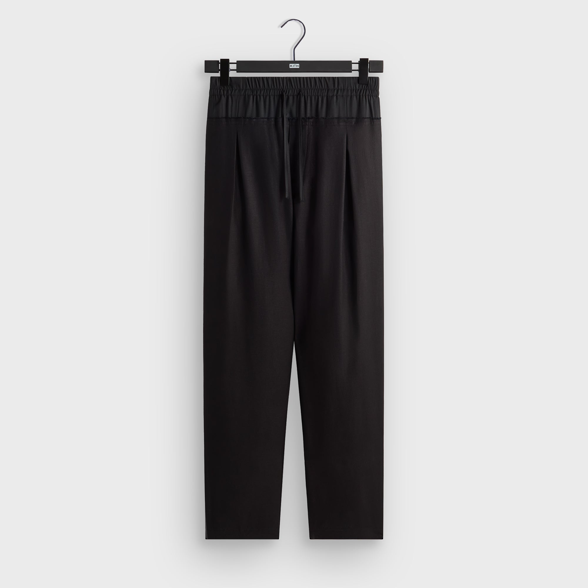 &Kin Linen Rayon Twill Emil Pant - Black – Kith Japan