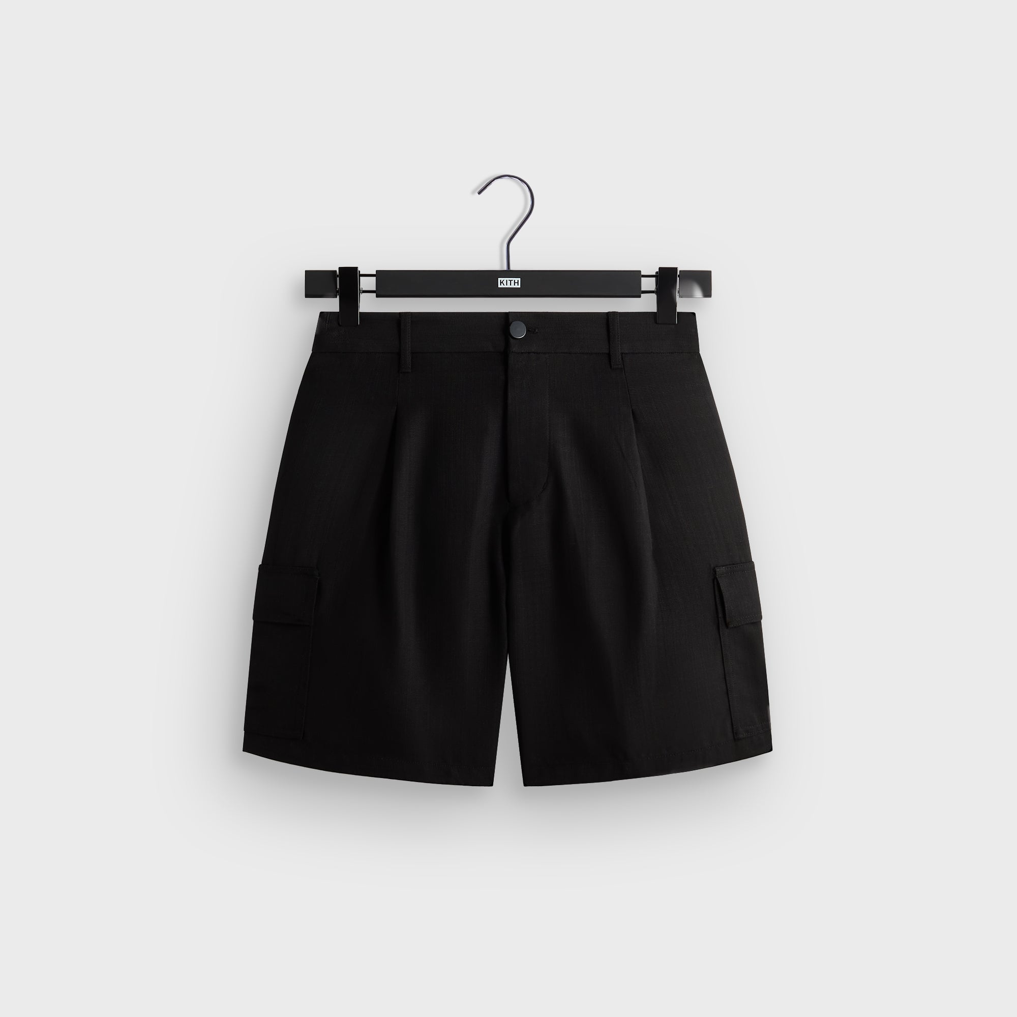 &Kin Textured Rayon Conley Cargo Short - Black - PH – Kith Japan