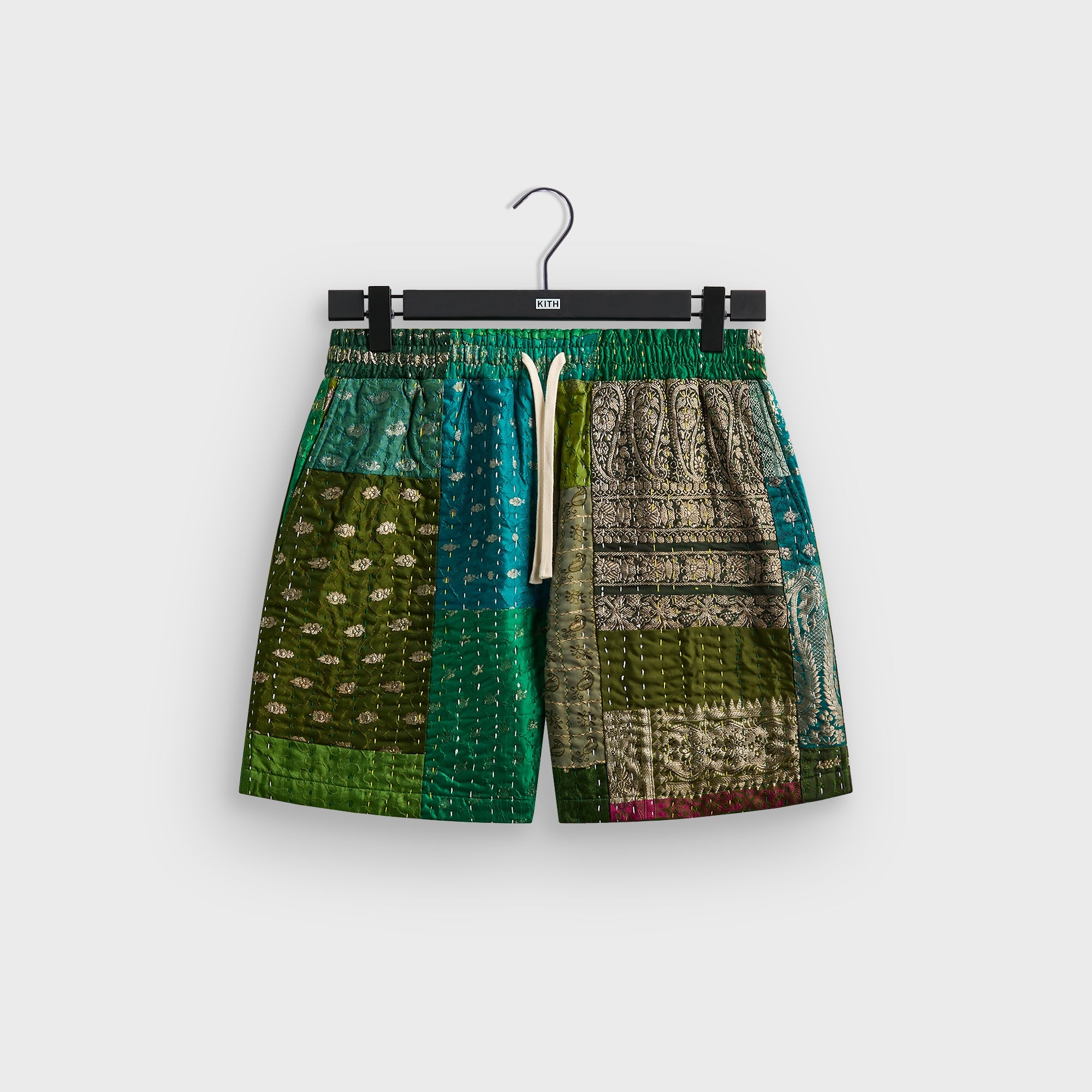 KITH ミントグリーン ショートパンツ上下セット　購入時(税込)25,960円 &Kin Tal Patchwork Short - Green / Multi – Kith Japan
