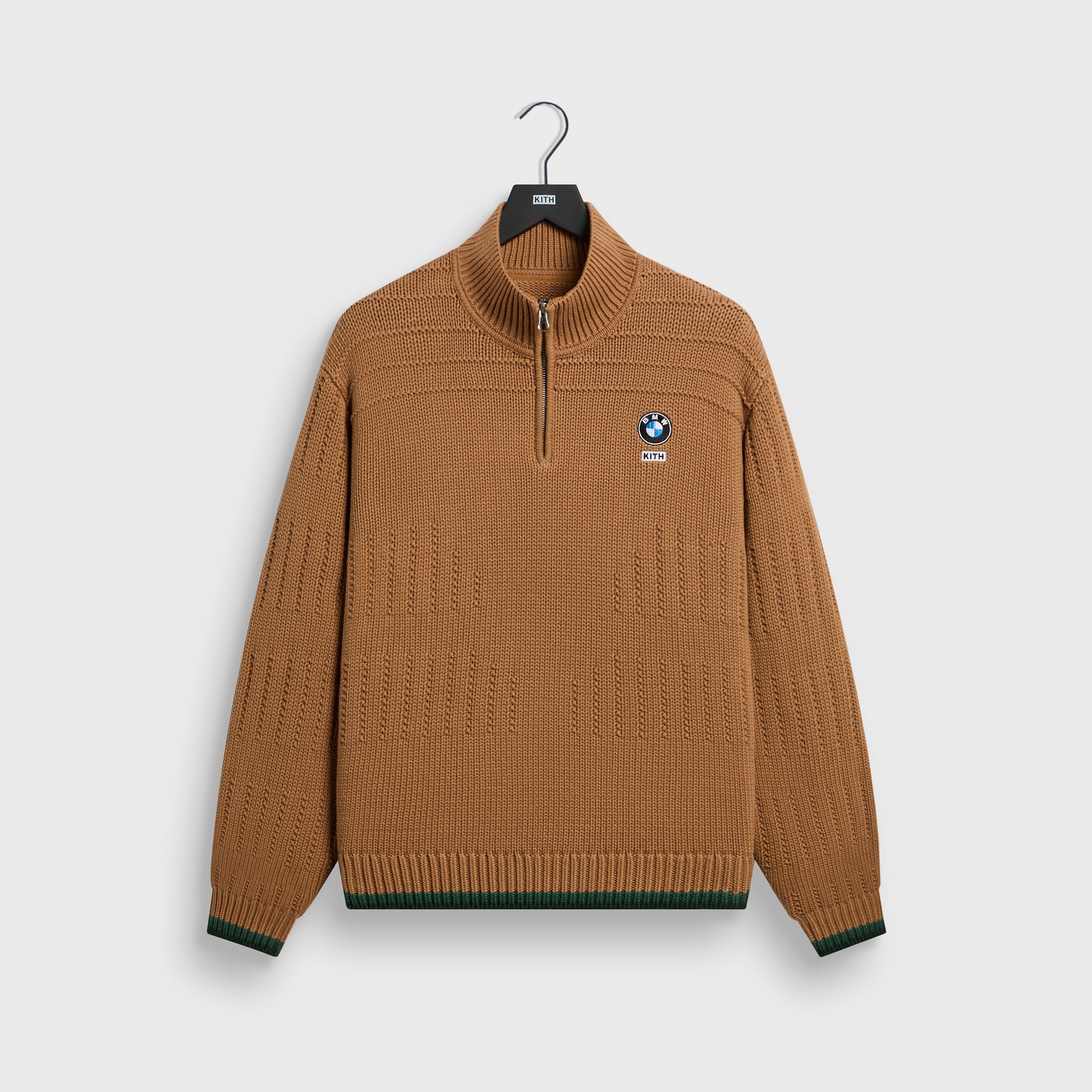 Kith for BMW Ansel Quarter Zip Sweater - Desert – Kith Japan