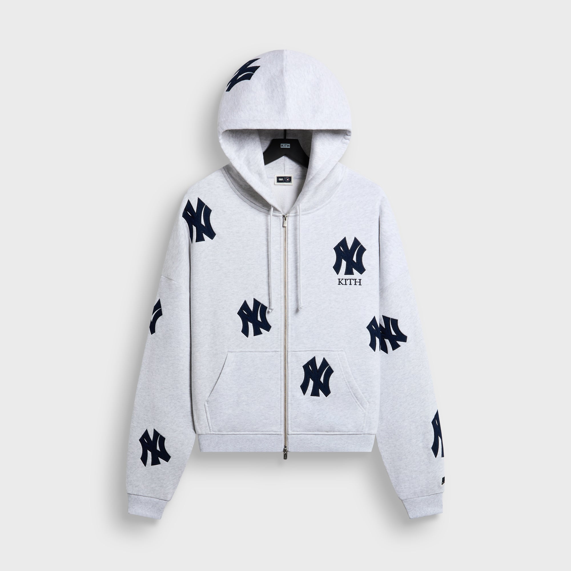 Kith for the New York Yankees Vintage Braxton Zip Hoodie - Light