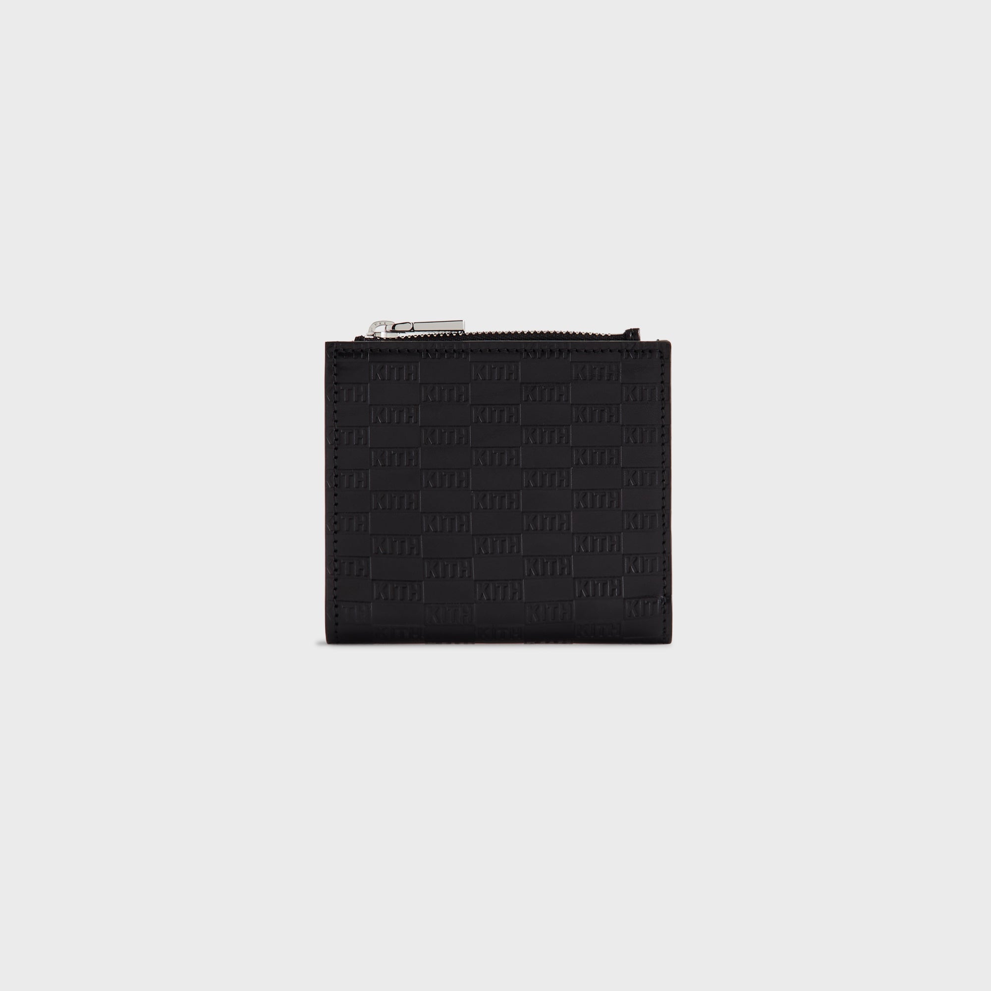 Kith Monogram Leather Snap Wallet - Black – Kith Japan