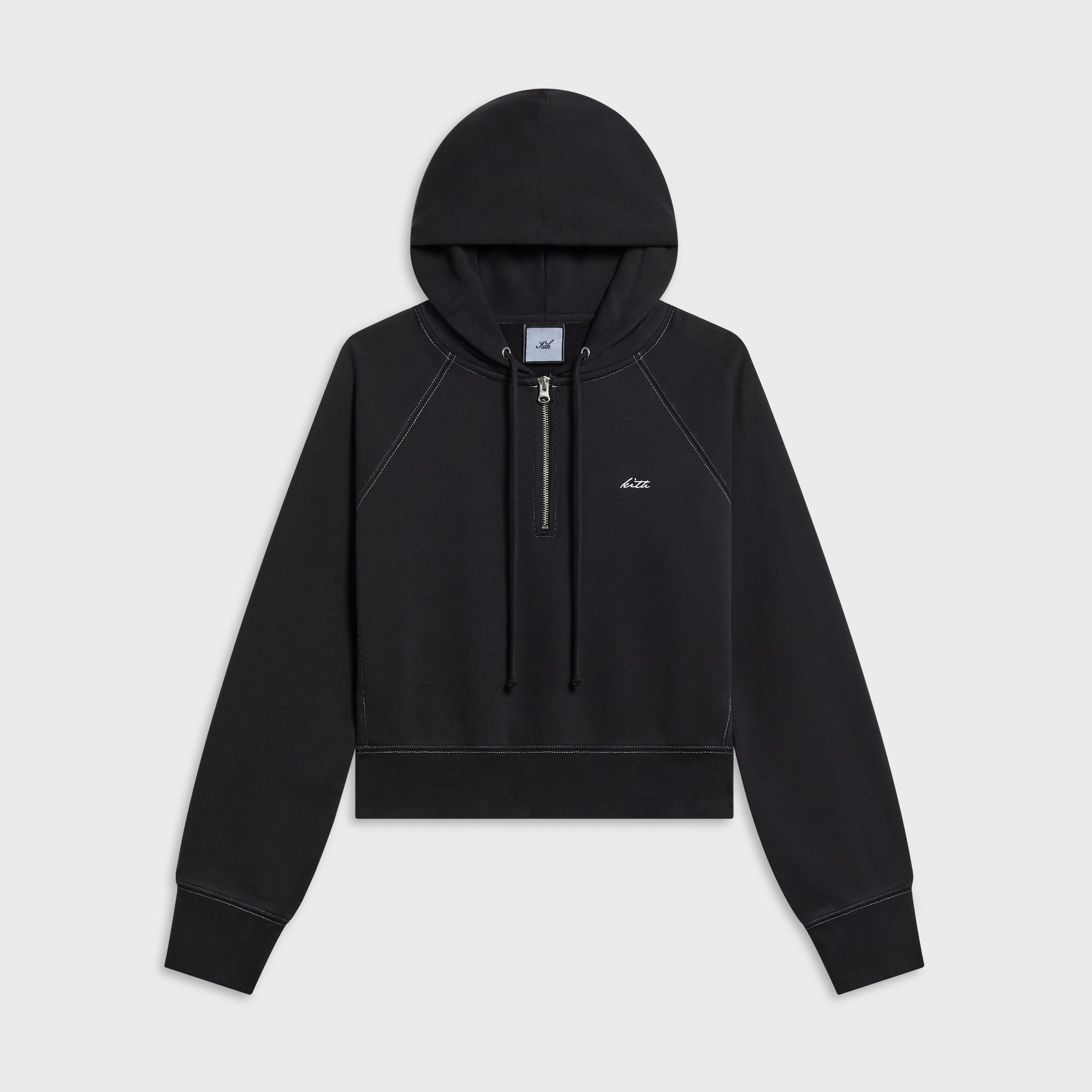 Kith Women Mikol Half Zip Hoodie - Black Beauty – Kith Japan