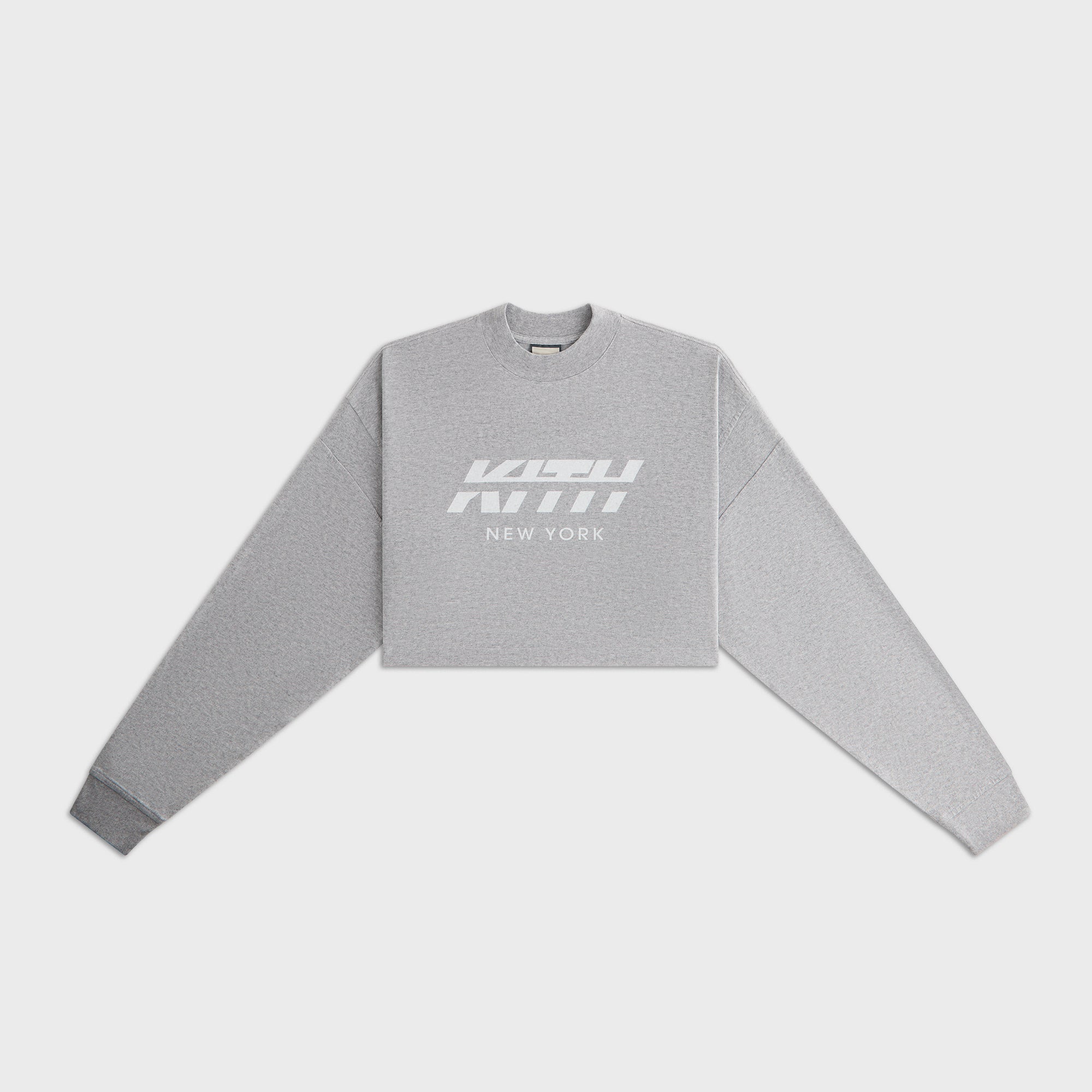 Kith ハイネックハーフスリーブポロシャツ L ライトグレー COTTON WASHI KNIT ｜ ハーフスリーブポロセーター