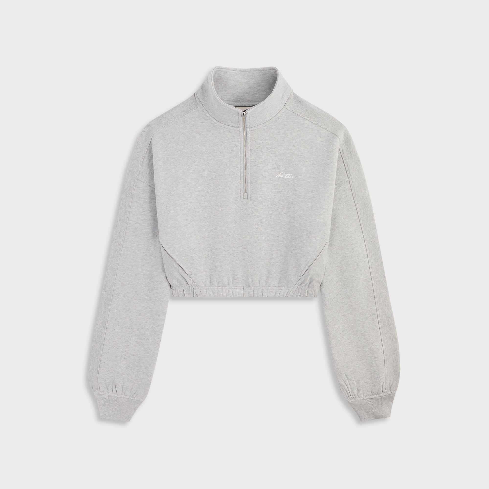 Kith Women Blair Quarter Zip - Cool Heather Grey – Kith Japan
