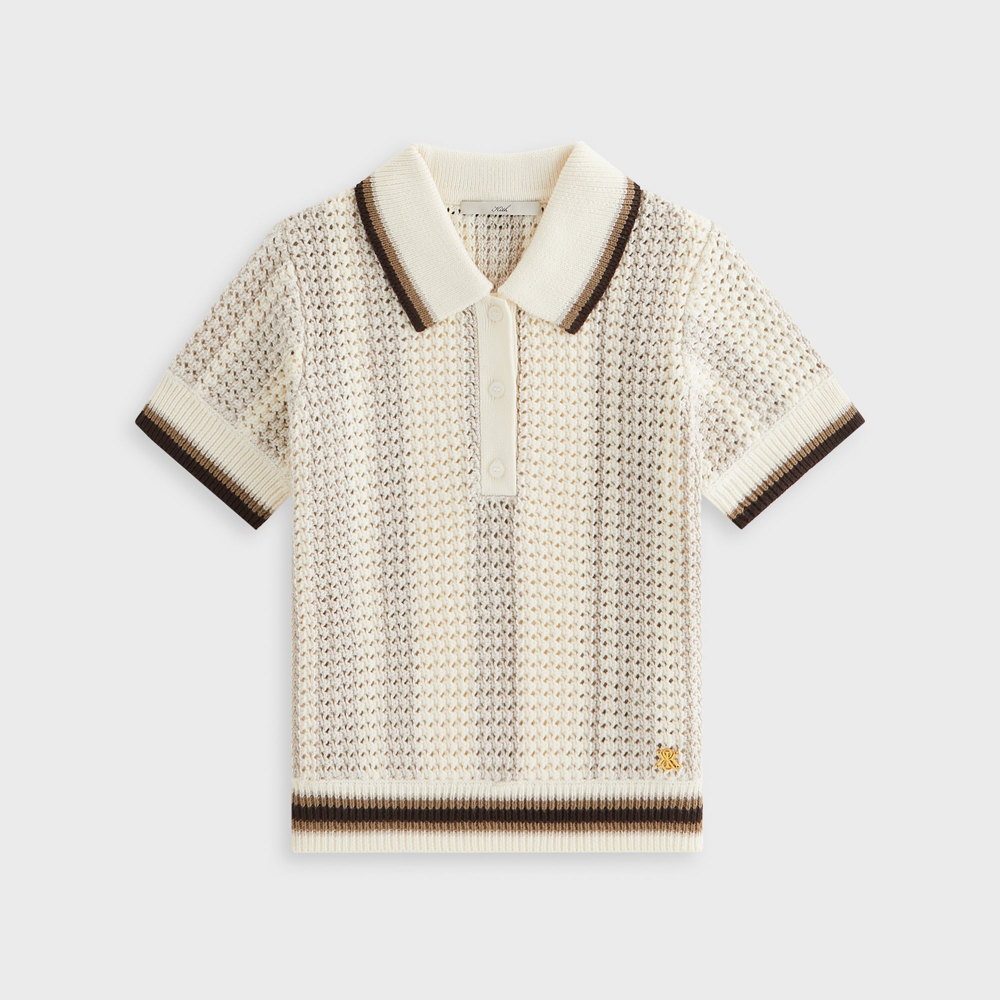 Kith Women Riven Crochet Polo - Legacy – Kith Japan