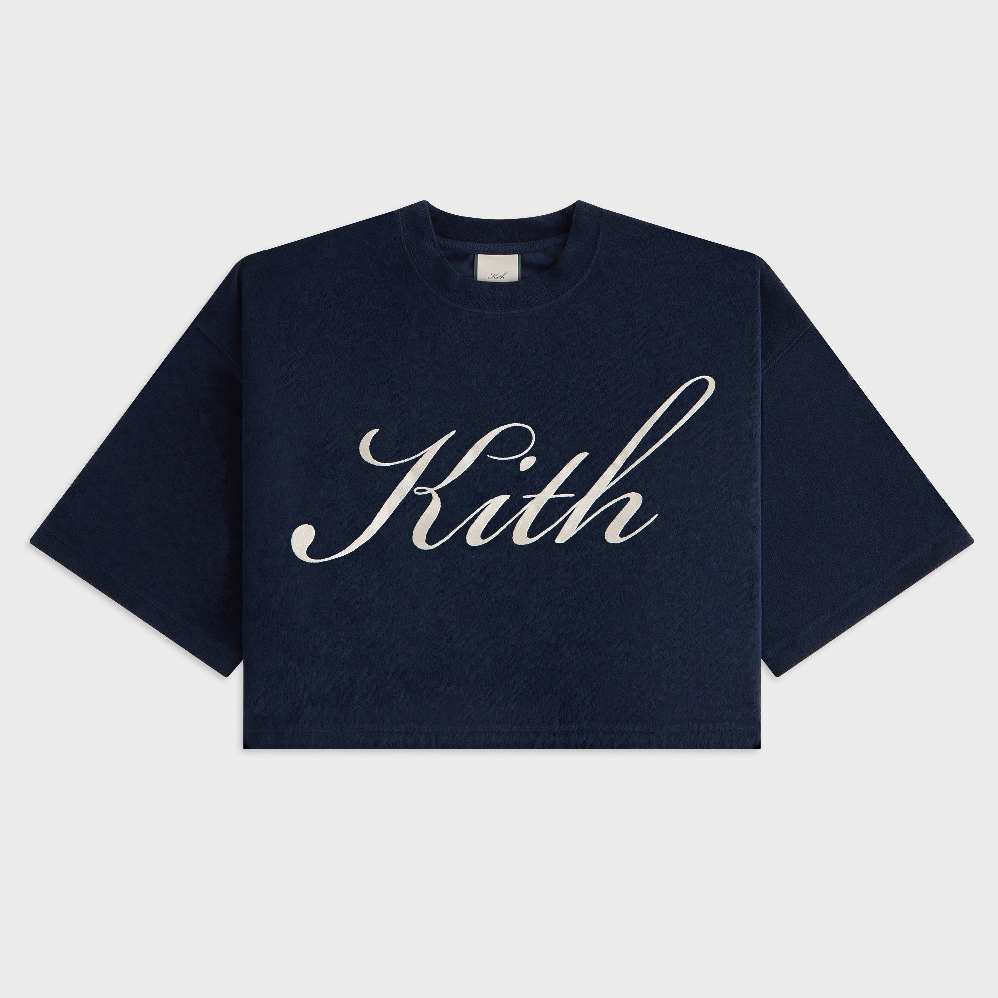 Kith Women Min Towel Terry Cropped Tee - Nocturnal – Kith Japan