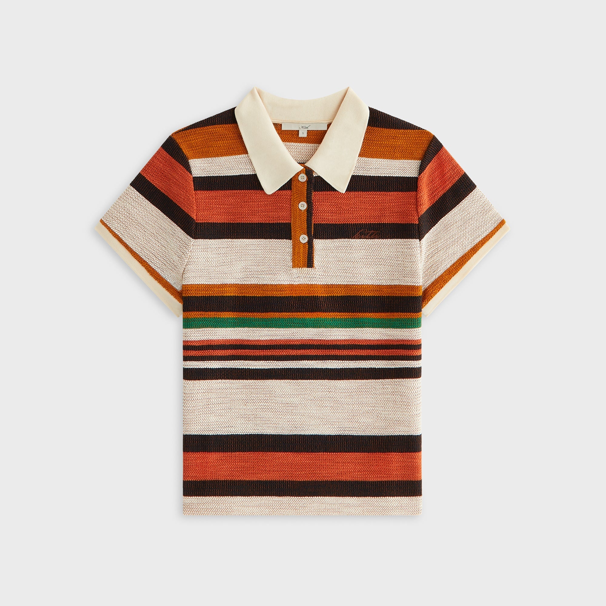 KITHポロシャツ Kith Women Sansa Stripe Shrunken Polo - Flutter – Kith Japan