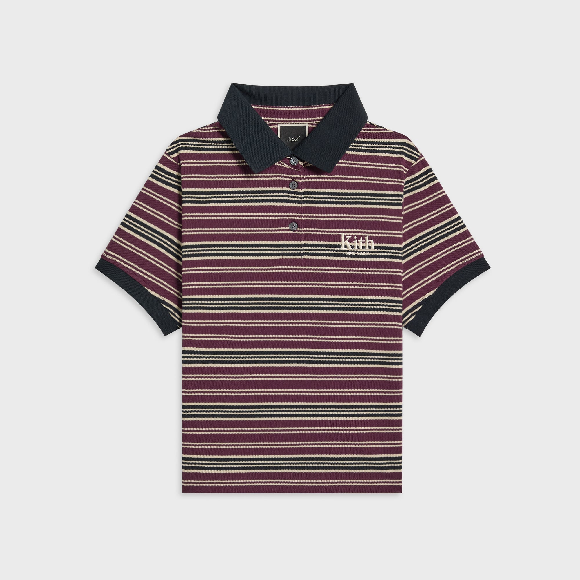 Kith Women Breda Striped Polo - Black – Kith Japan