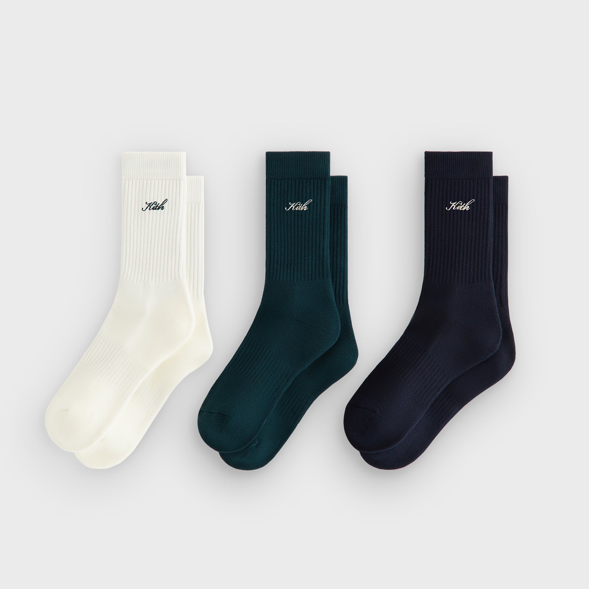 Kith Women 3-Pack Cotton Classic Crew Socks - Multi – Kith Japan