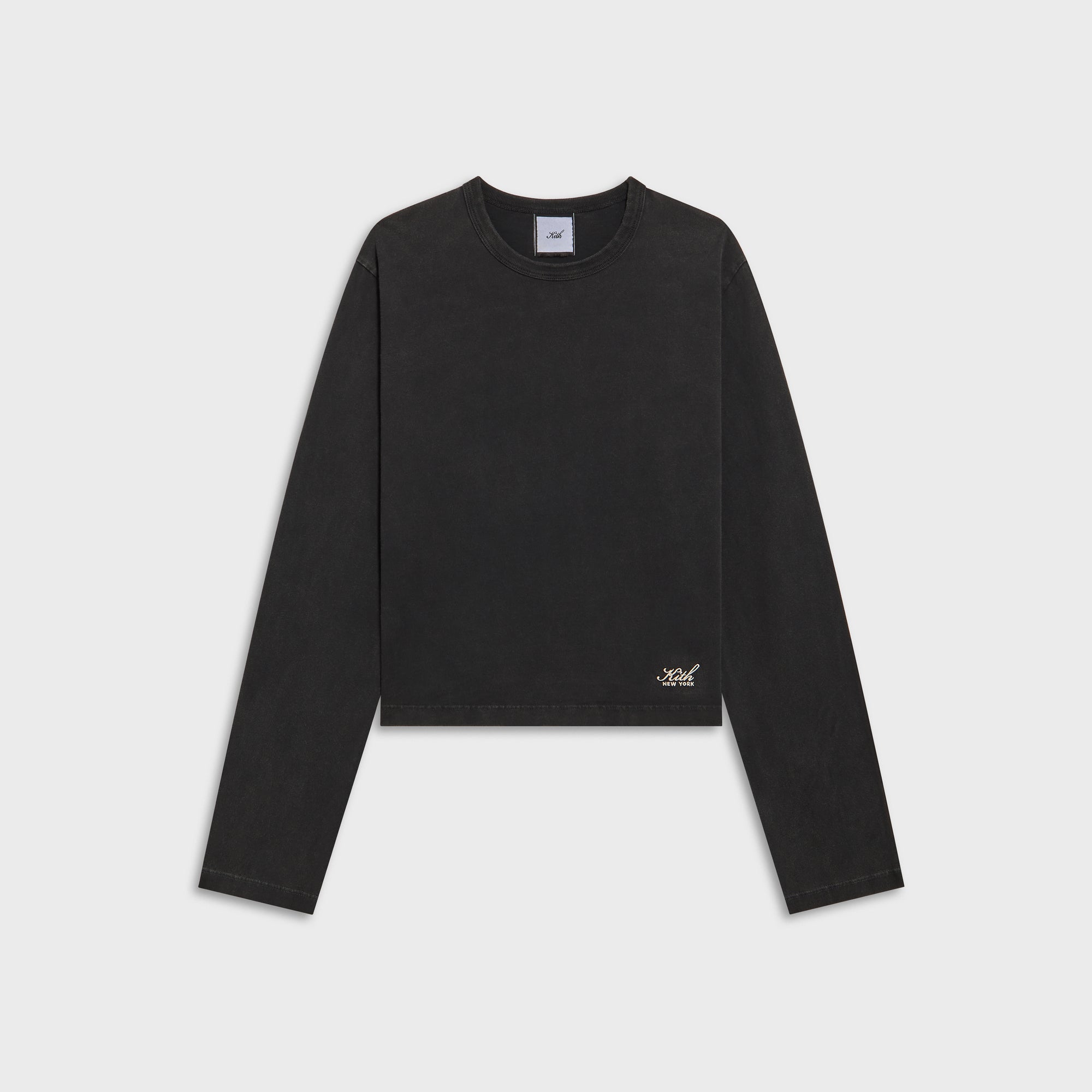 Kith Women Shrunken Jay Long Sleeve Tee - Black – Kith Japan