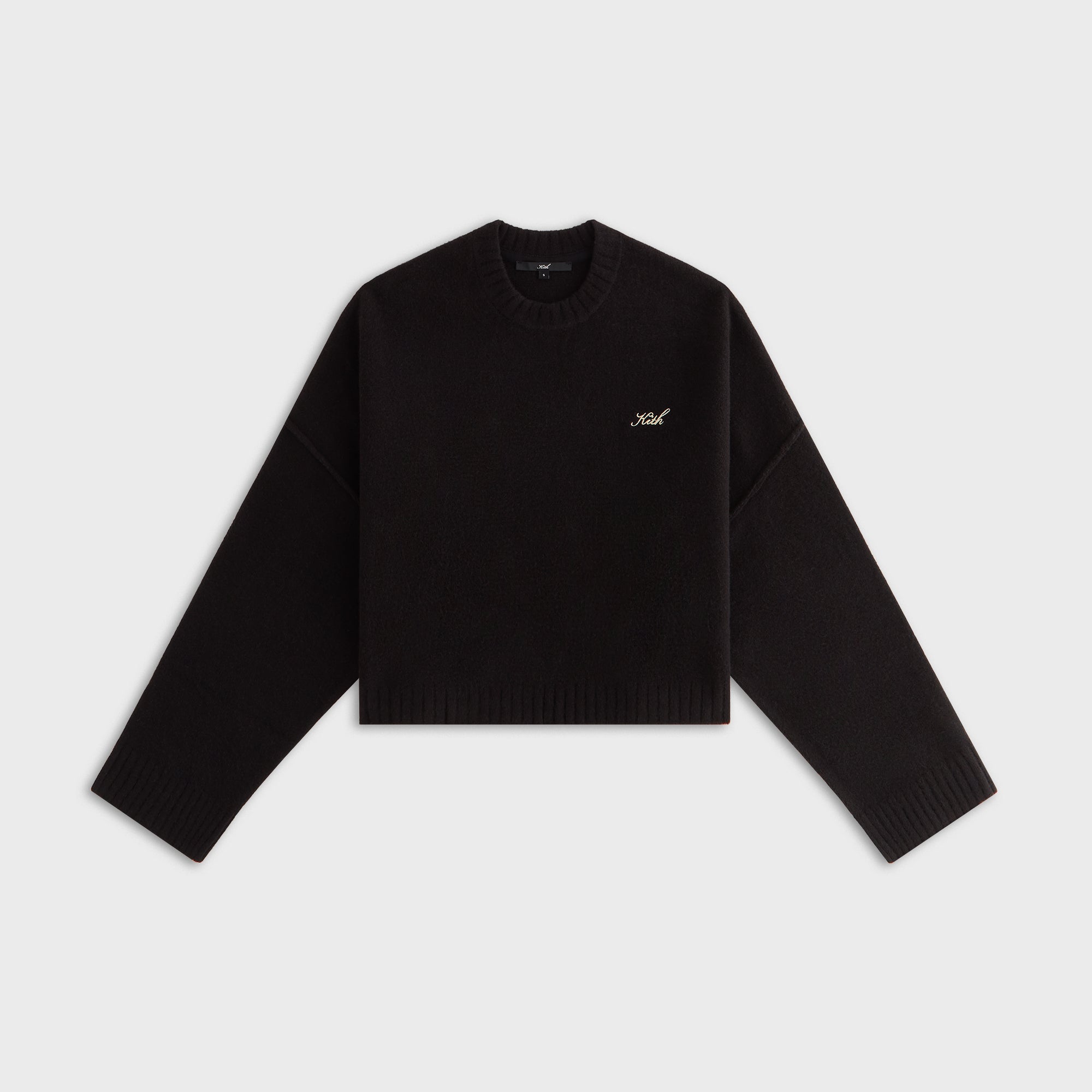 kooo　黒　36 Kith Women Freja Cropped Sweater - Black – Kith Japan