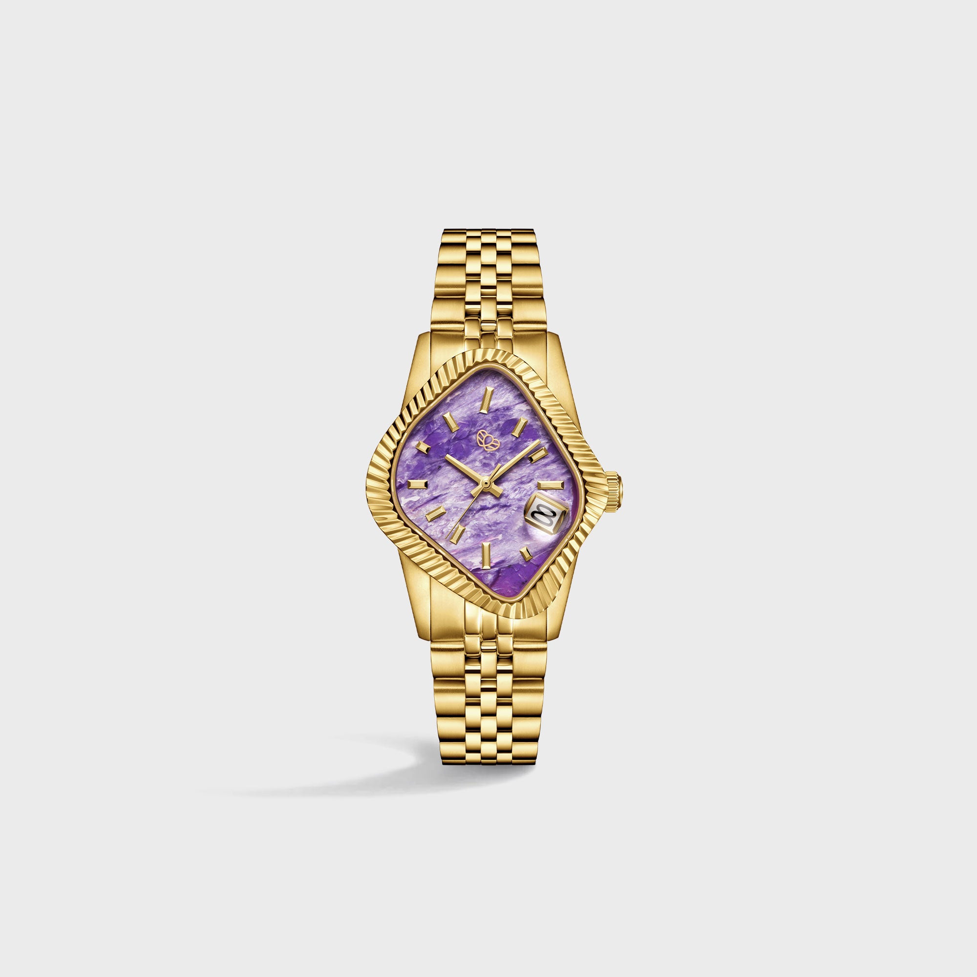 LAARVEE Golden Precision Steel - Polished Fluted Bezel / Natural