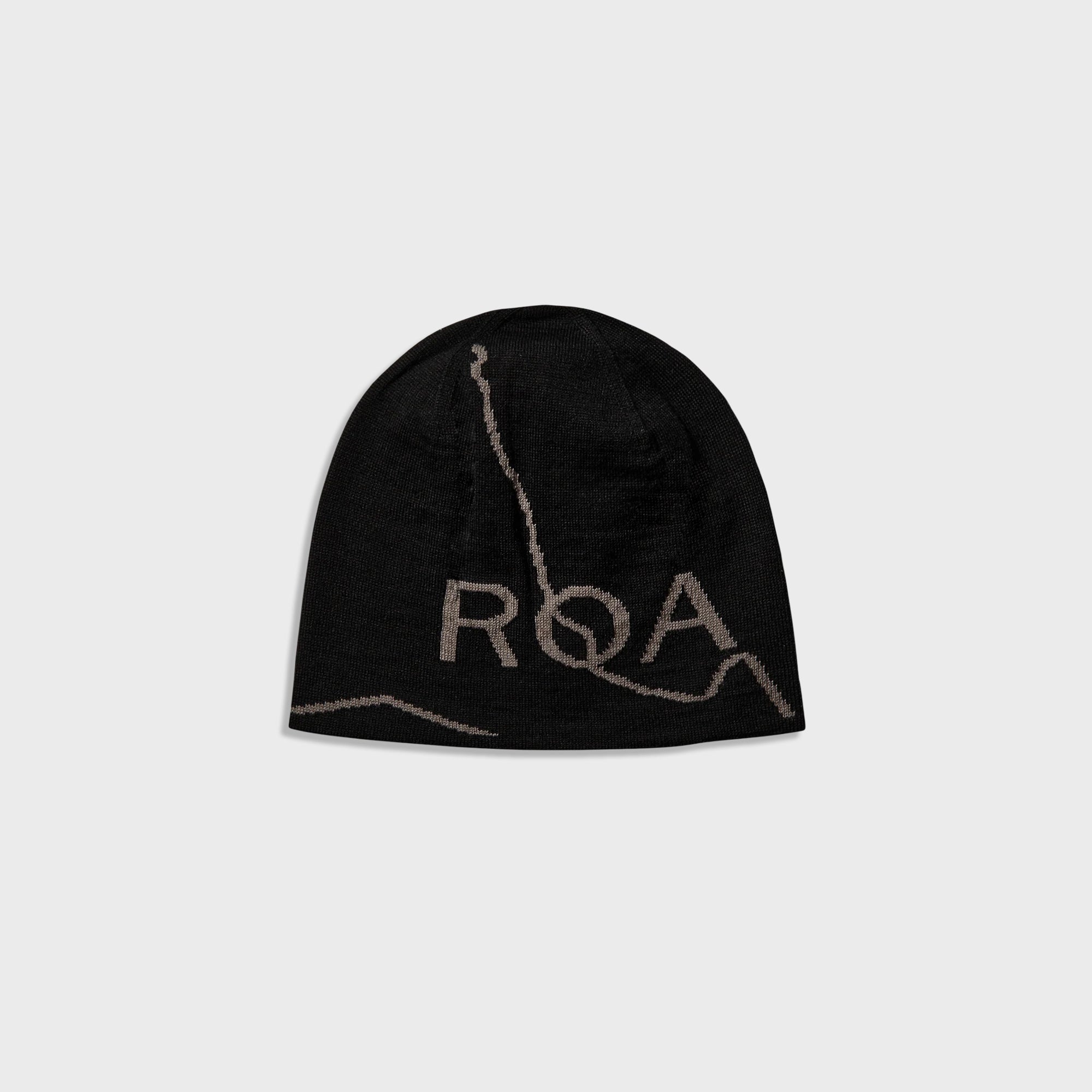 ROA Logo Wool Beanie - Black – Kith Japan