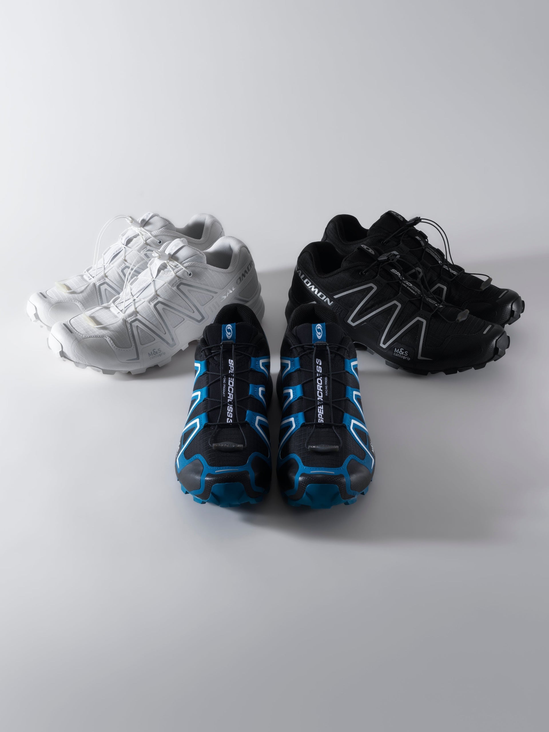 Kith Editorial for Salomon Speedcross 3 “BLACK/MYKONOS BLUE/WHITE”