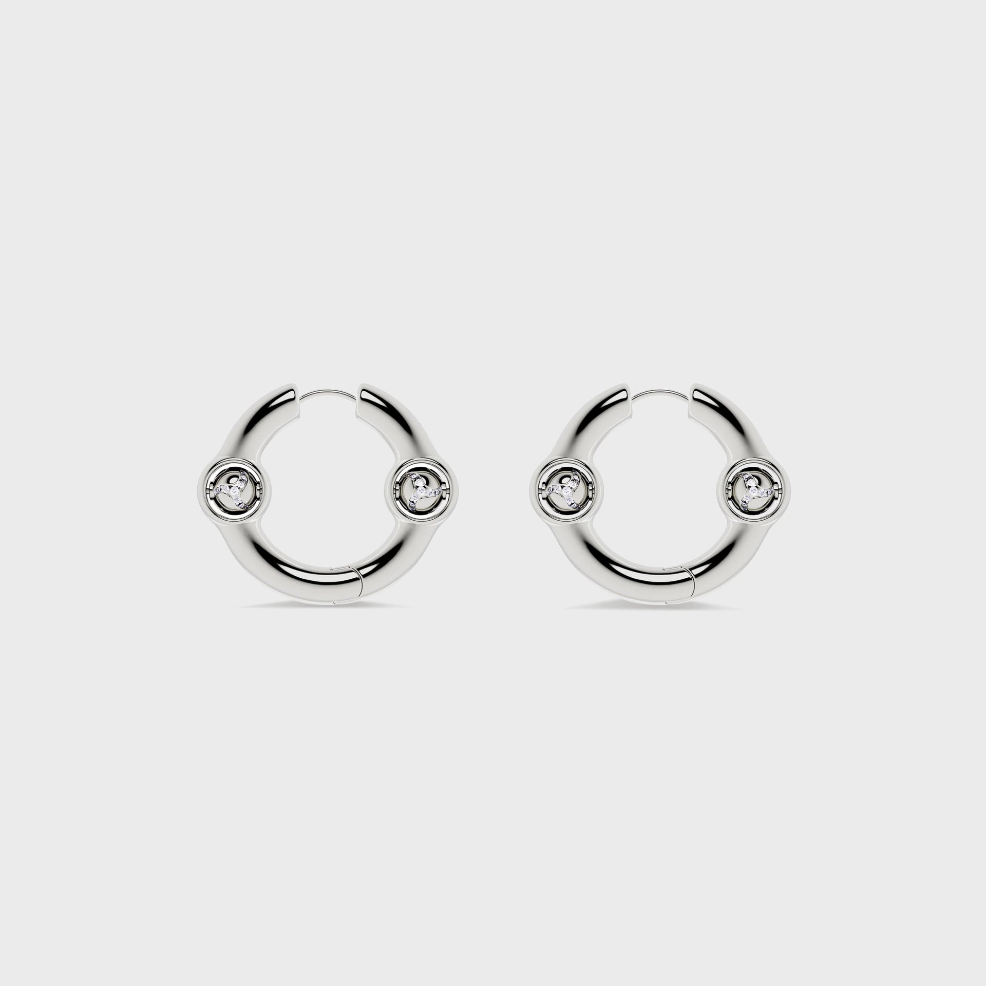 BUDAHOOD Portal Of Joy Earrings Small - SILVER
