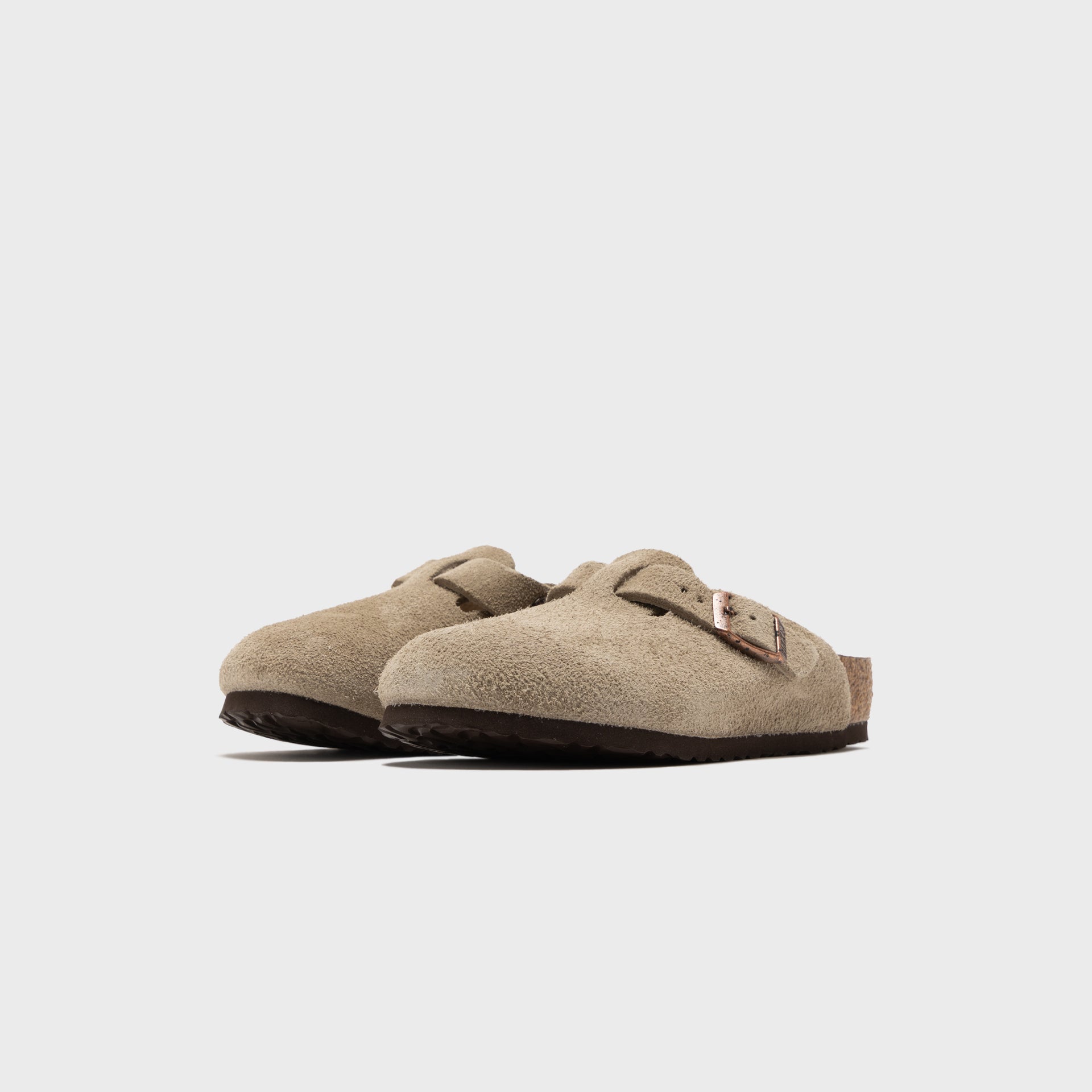 Birkenstock Kids Boston Suede - Taupe