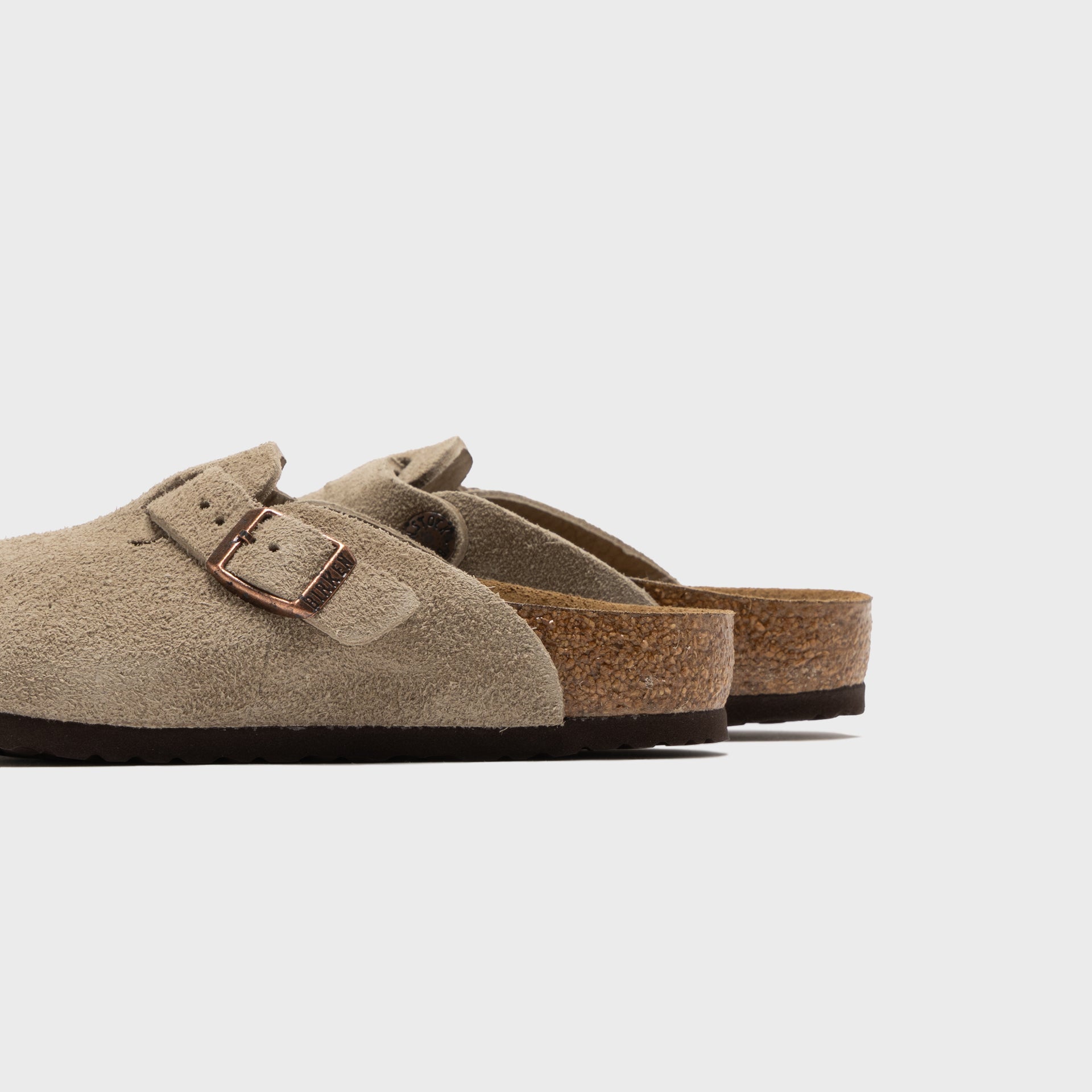 Birkenstock Kids Boston Suede - Taupe