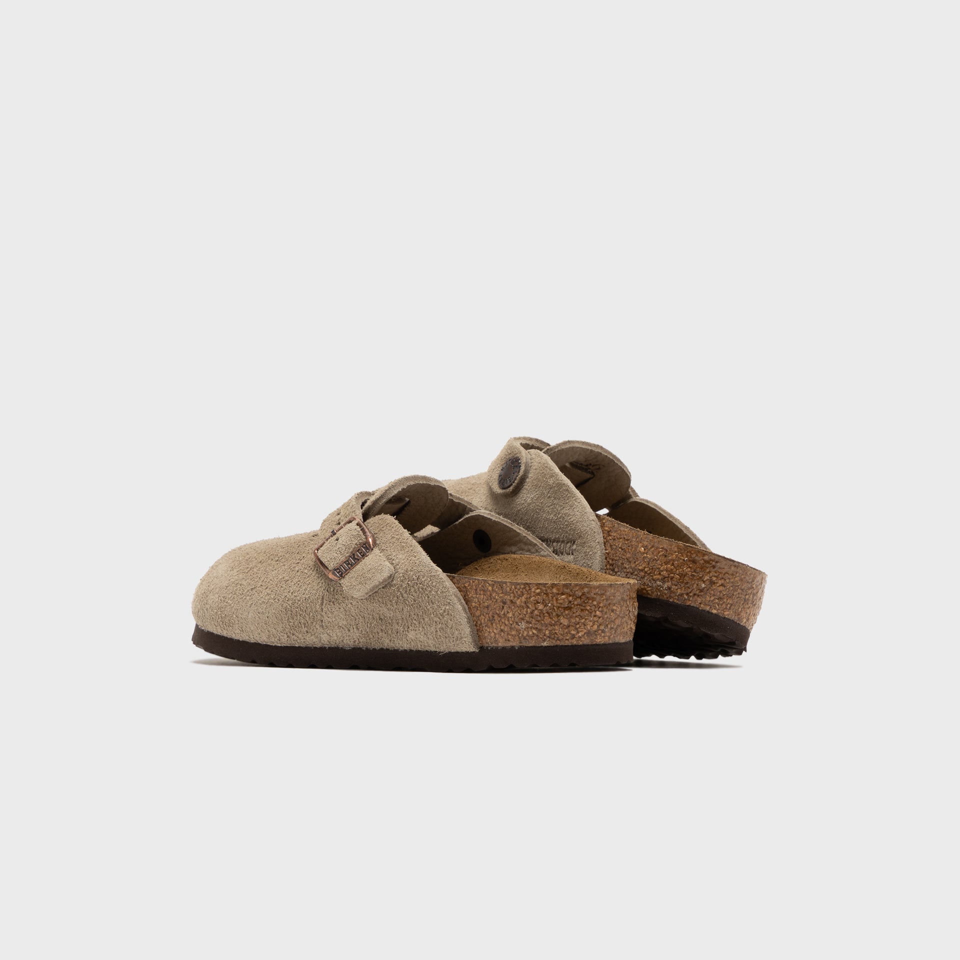 Birkenstock Kids Boston Suede - Taupe